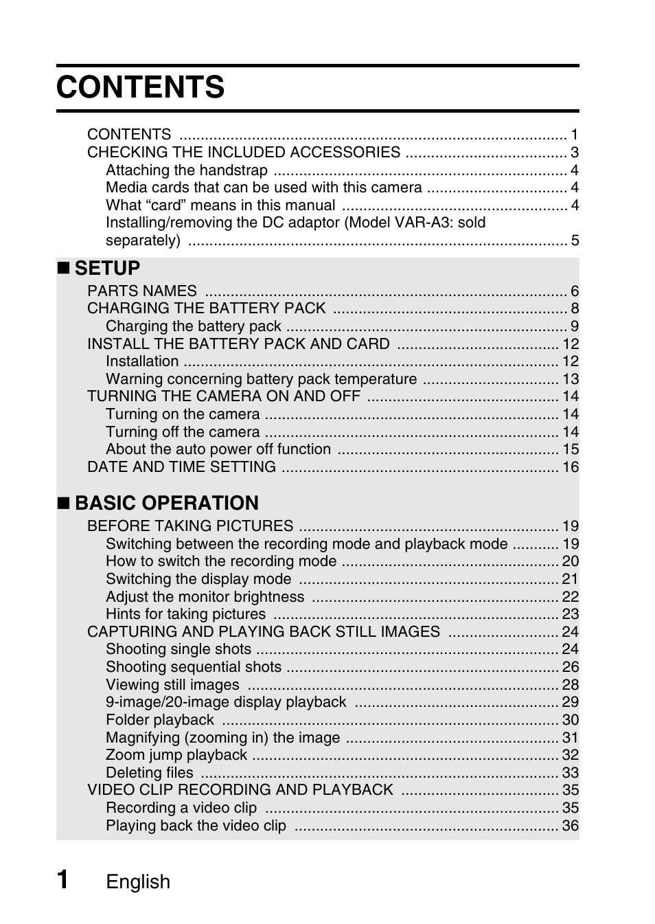 Sanyo VPC-X1200 User Manual | Page 10 / 72