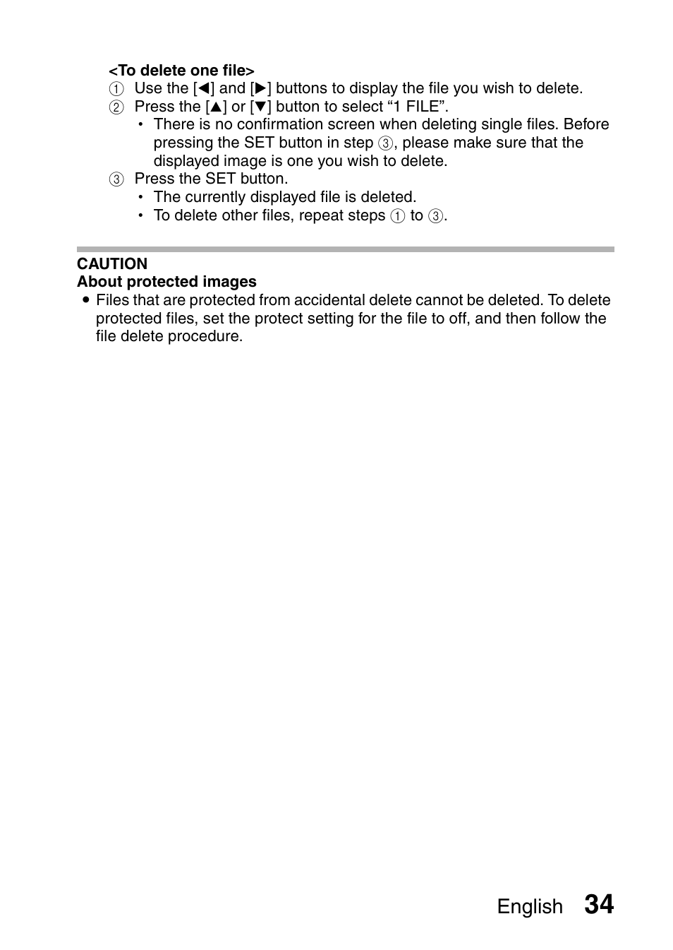English | Sanyo VPC-X1200 User Manual | Page 43 / 72