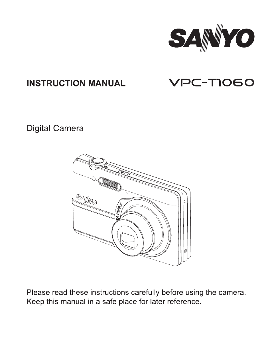 Sanyo VPC-T1060 User Manual | 47 pages