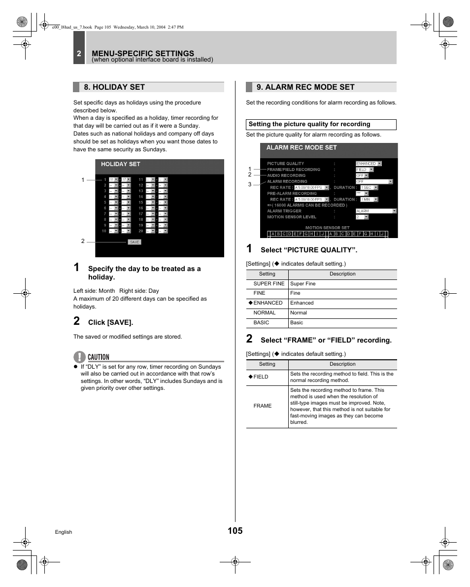 Sanyo DSR - 300 User Manual | Page 106 / 136