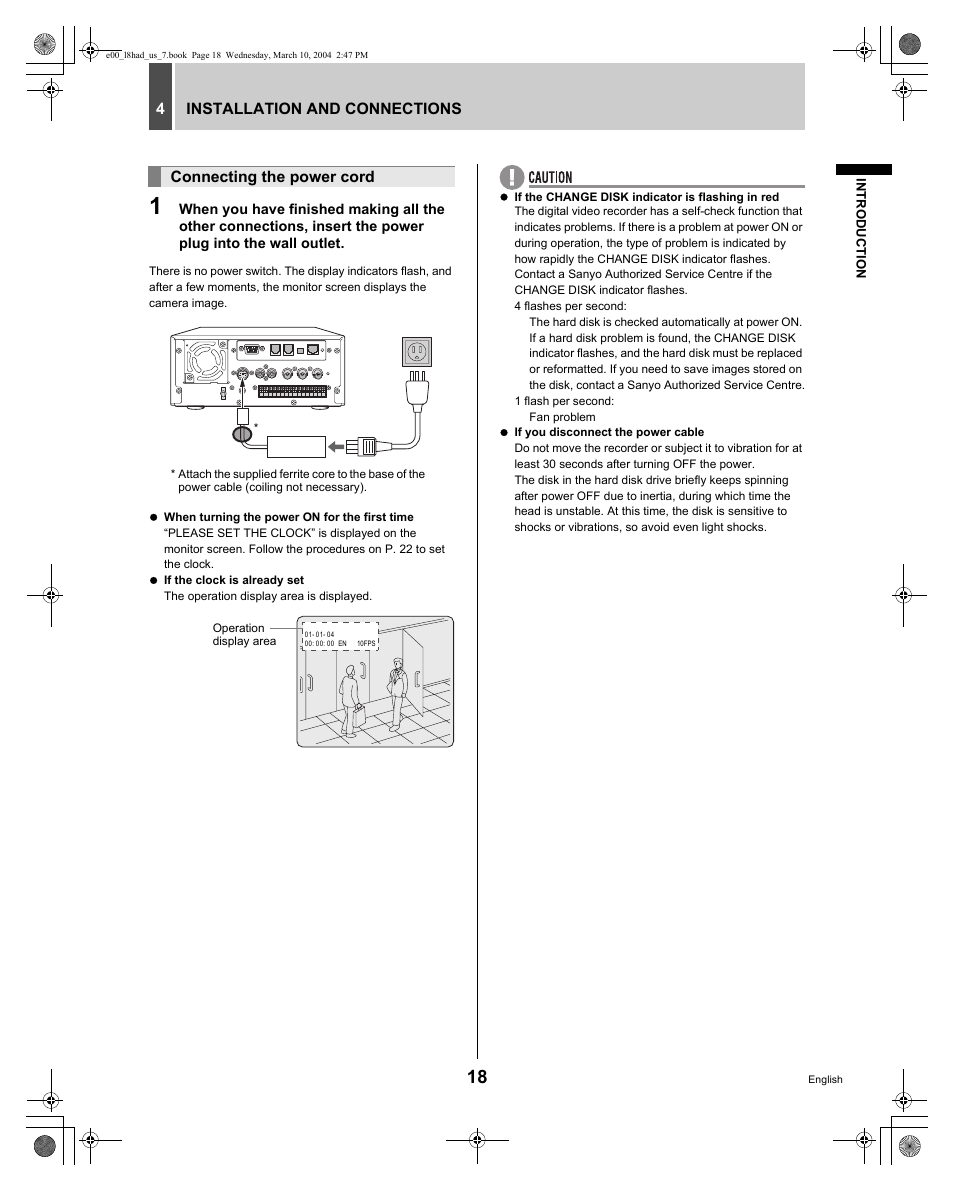 Sanyo DSR - 300 User Manual | Page 19 / 136