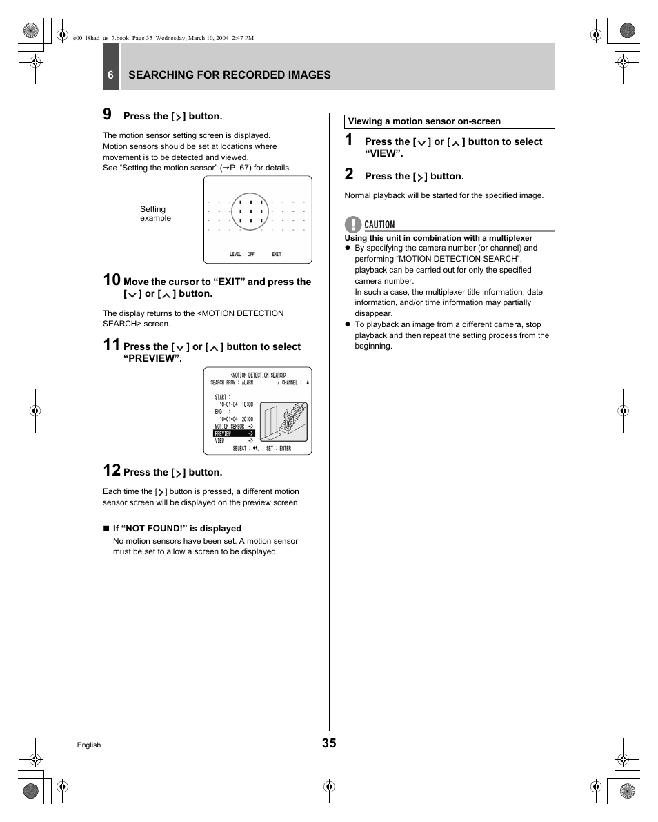 Sanyo DSR - 300 User Manual | Page 36 / 136