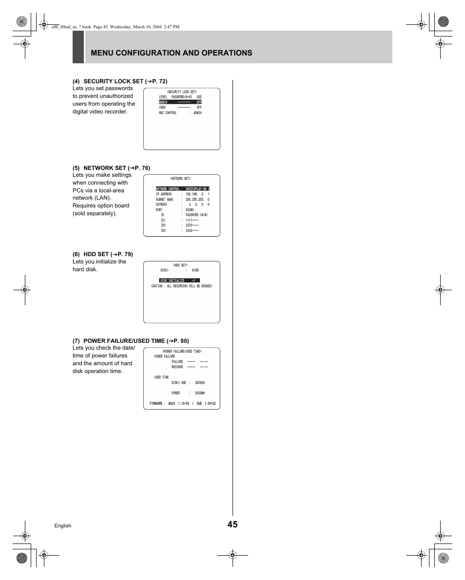 Sanyo DSR - 300 User Manual | Page 46 / 136