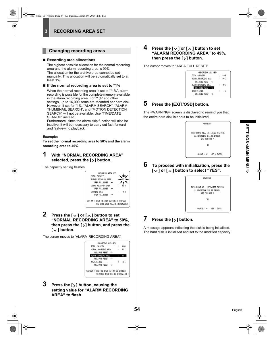 Sanyo DSR - 300 User Manual | Page 55 / 136