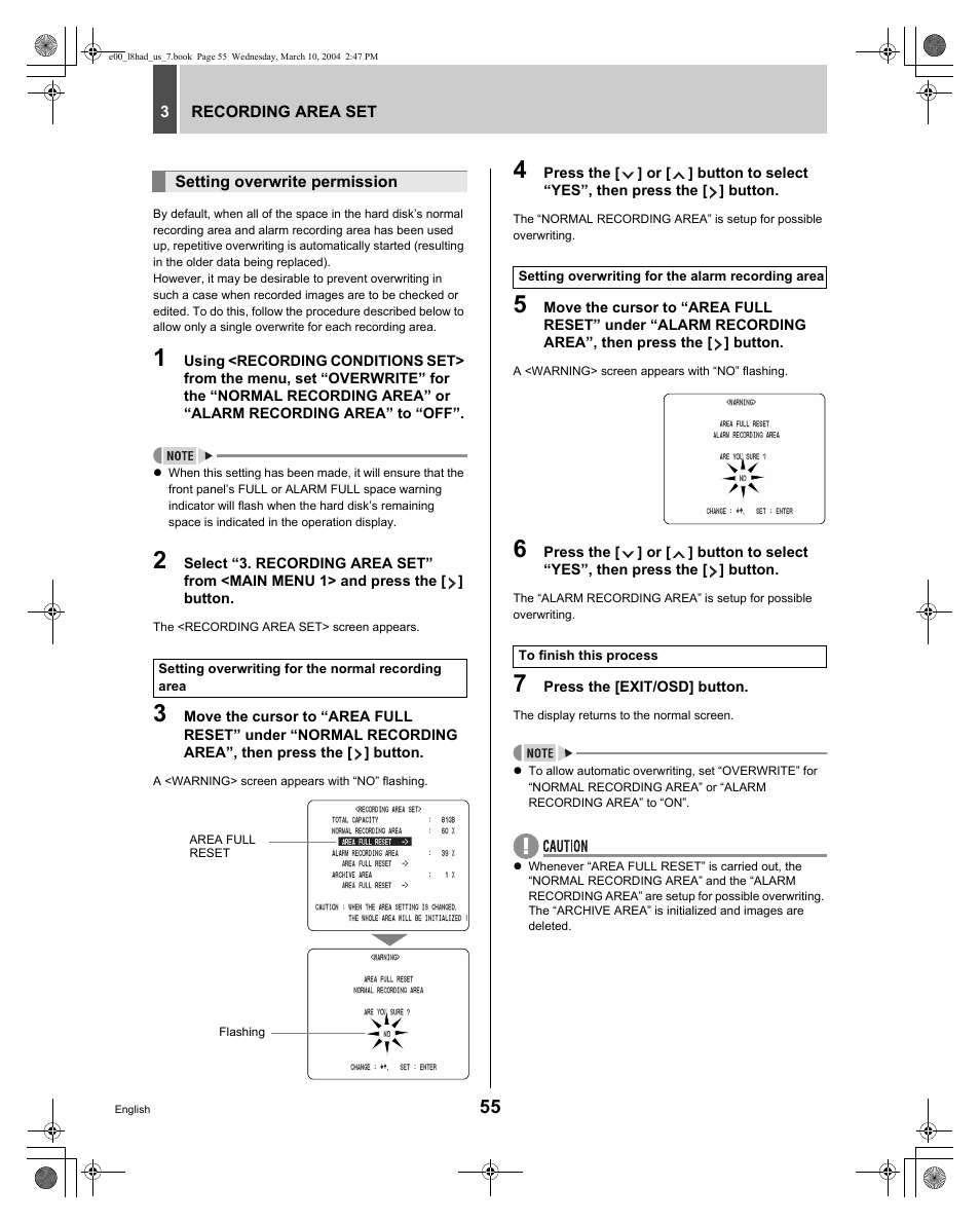 Sanyo DSR - 300 User Manual | Page 56 / 136