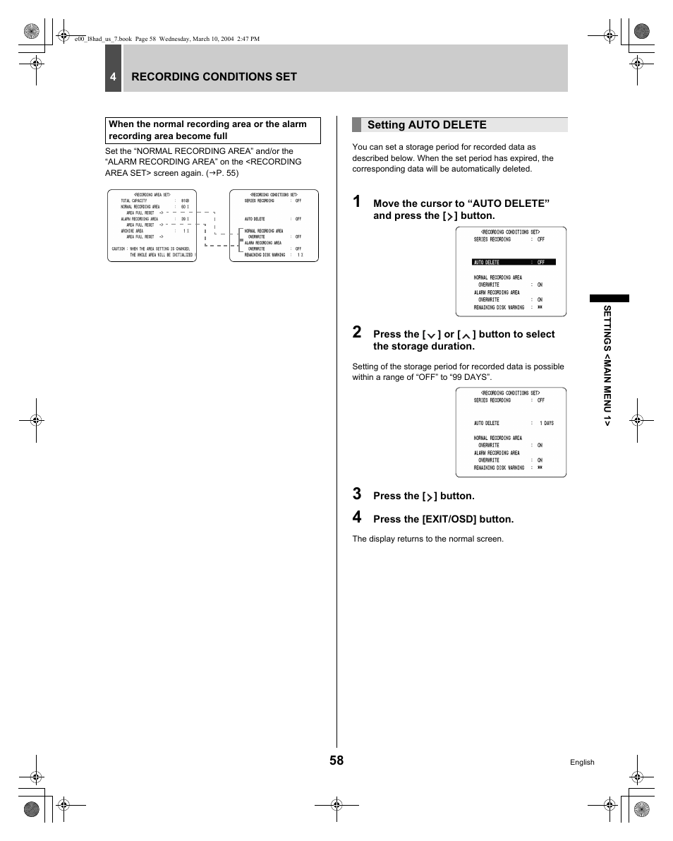 Sanyo DSR - 300 User Manual | Page 59 / 136