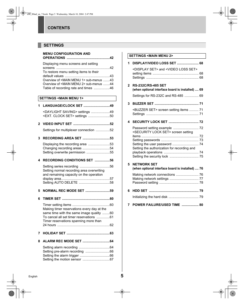 Sanyo DSR - 300 User Manual | Page 6 / 136