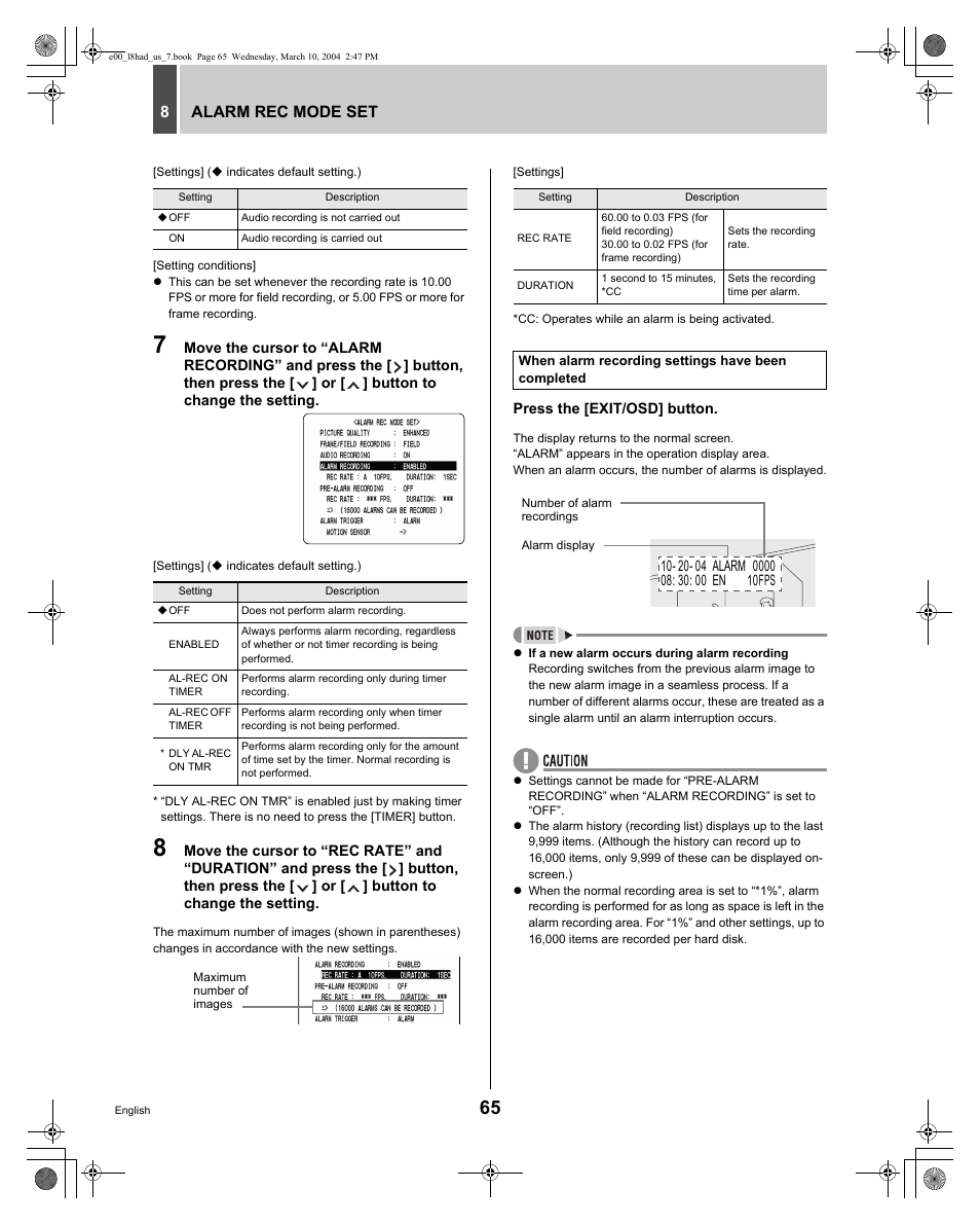 Sanyo DSR - 300 User Manual | Page 66 / 136