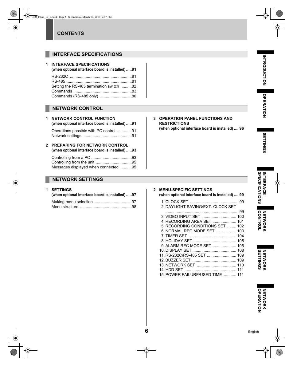 Sanyo DSR - 300 User Manual | Page 7 / 136