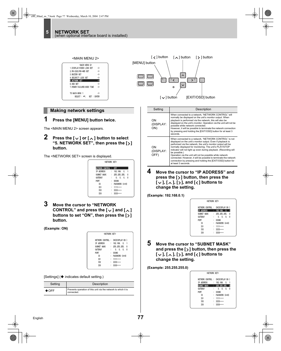 Sanyo DSR - 300 User Manual | Page 78 / 136