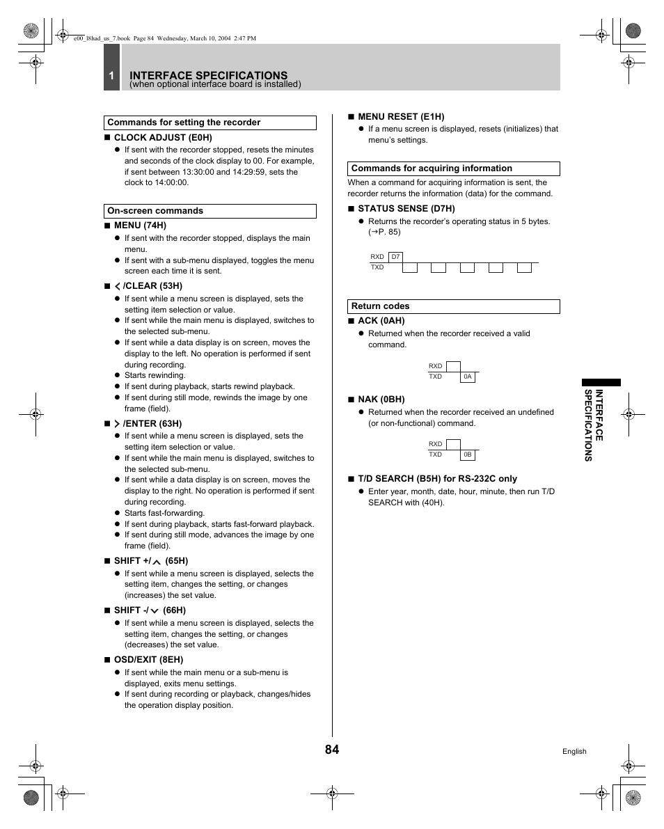 Sanyo DSR - 300 User Manual | Page 85 / 136