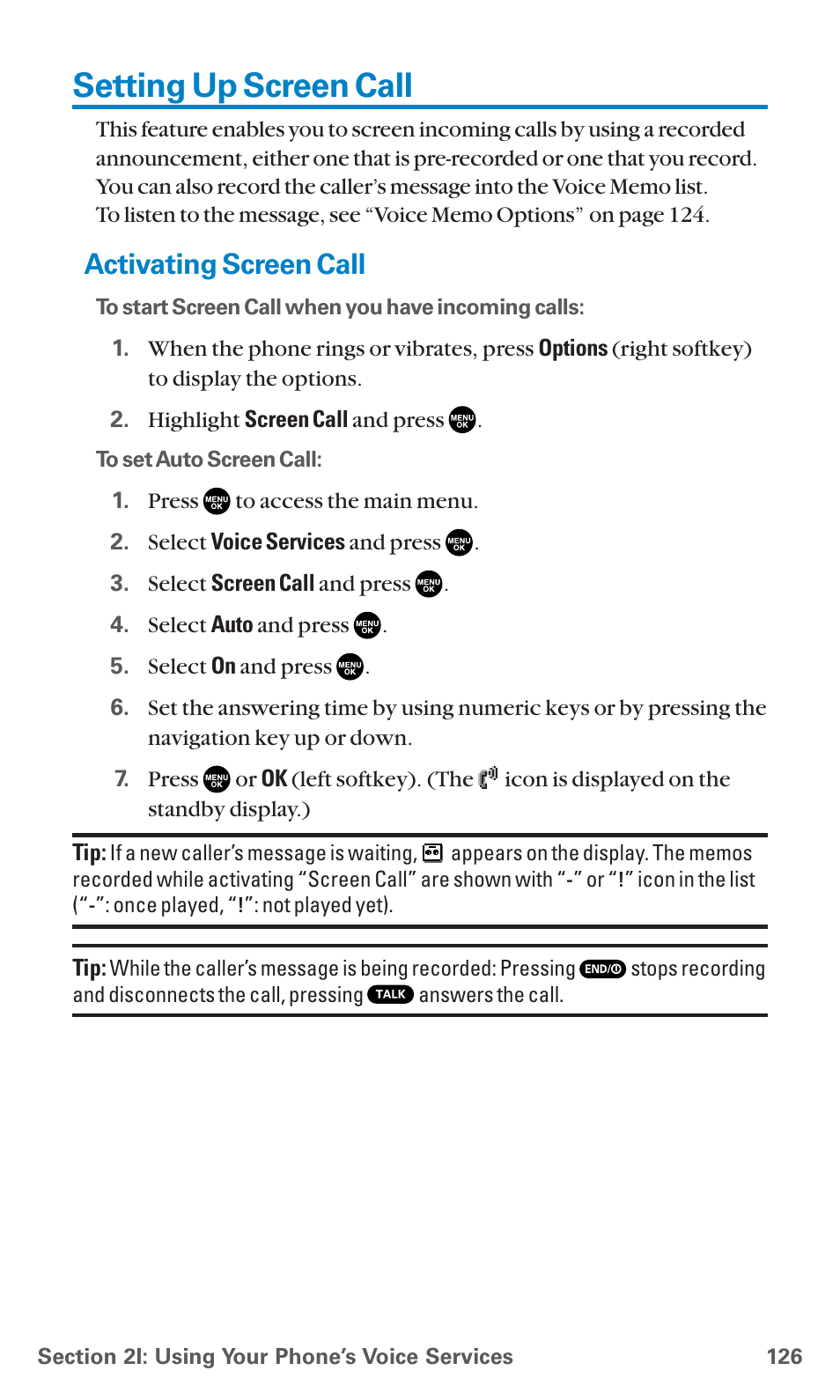 Setting up screen call, Activating screen call | Sanyo PCS Vision PM-8200 User Manual | Page 138 / 257