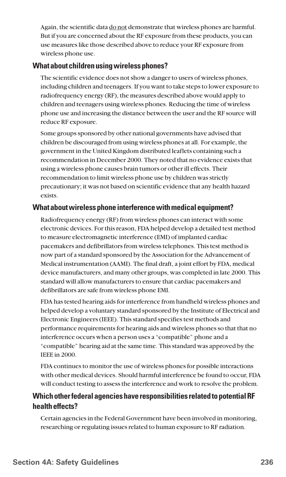 What about children using wireless phones | Sanyo PCS Vision PM-8200 User Manual | Page 248 / 257