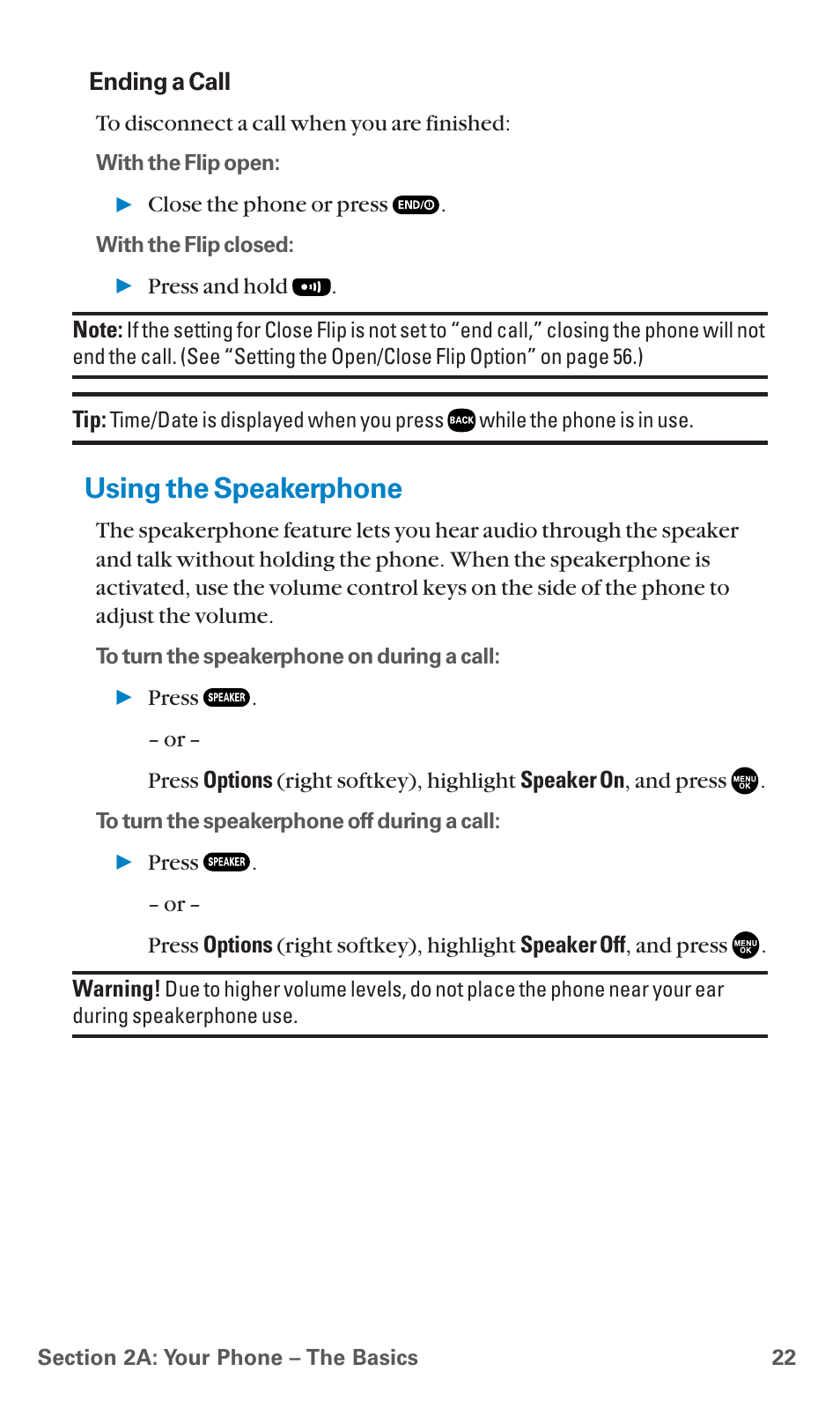 Using the speakerphone | Sanyo PCS Vision PM-8200 User Manual | Page 34 / 257
