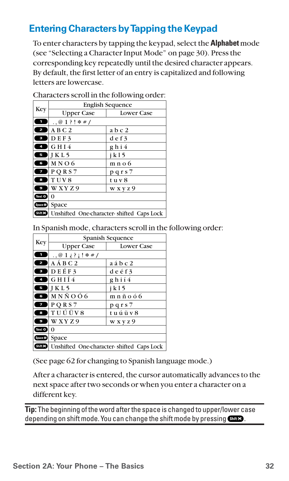 Entering characters by tapping the keypad | Sanyo PCS Vision PM-8200 User Manual | Page 44 / 257