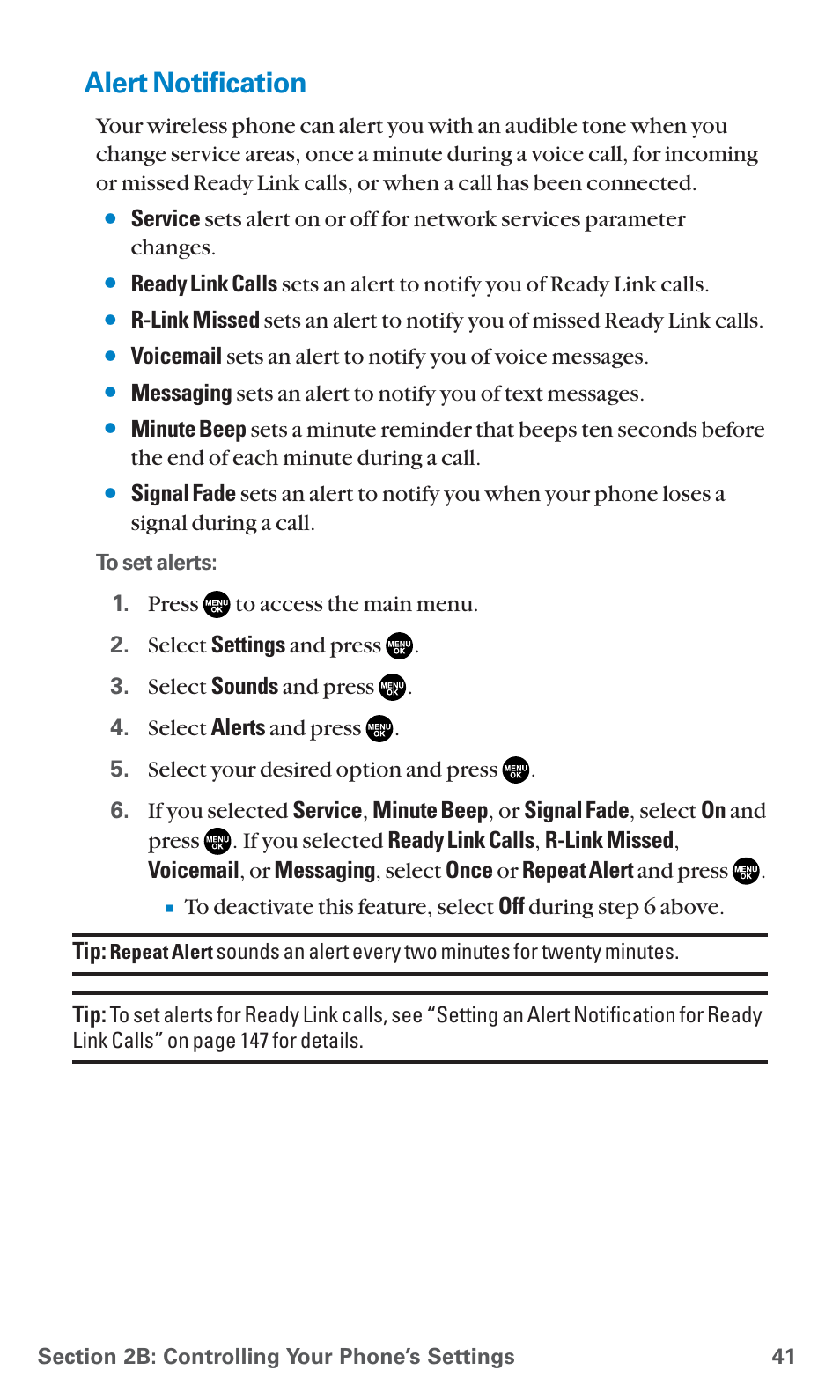 Alert notification | Sanyo PCS Vision PM-8200 User Manual | Page 53 / 257
