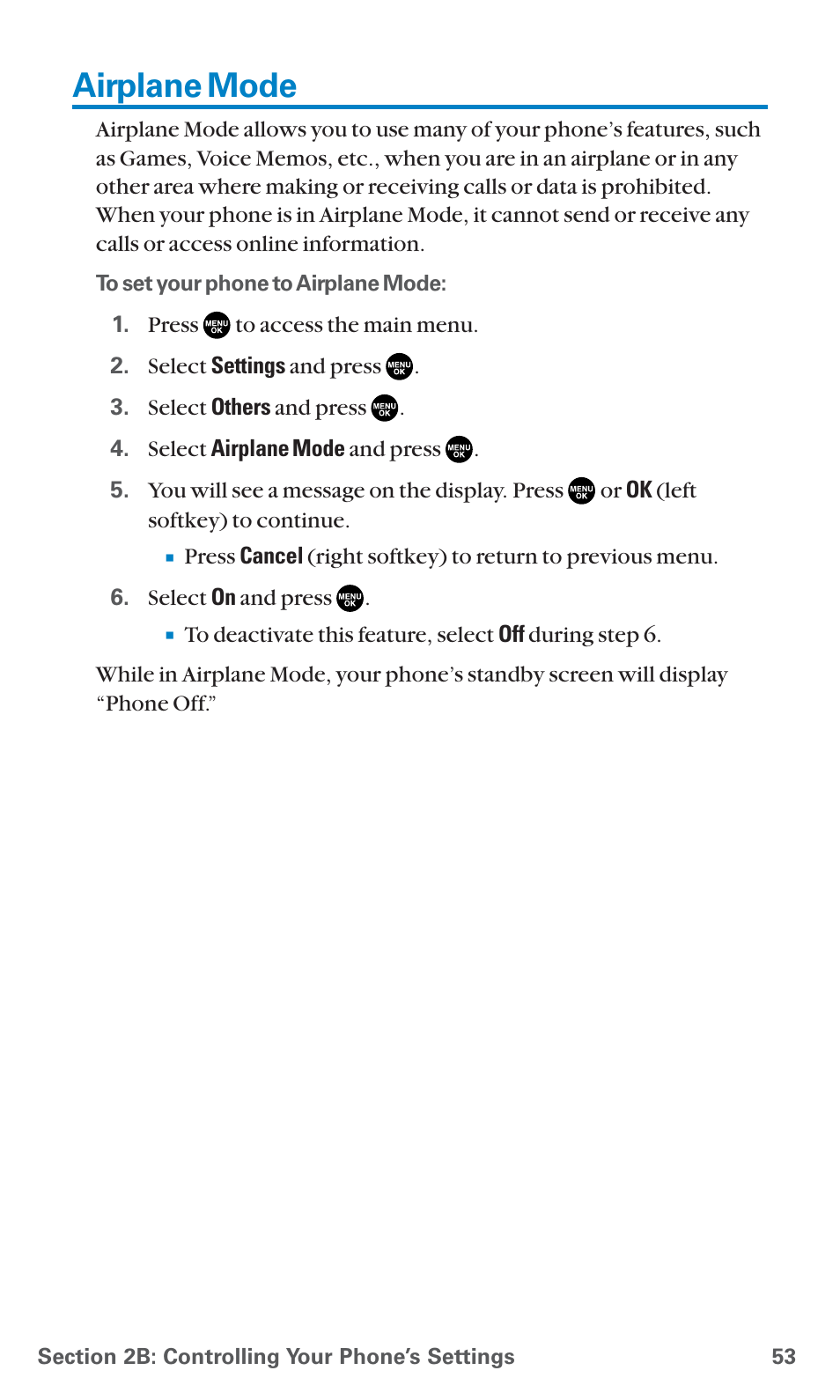 Airplane mode | Sanyo PCS Vision PM-8200 User Manual | Page 65 / 257