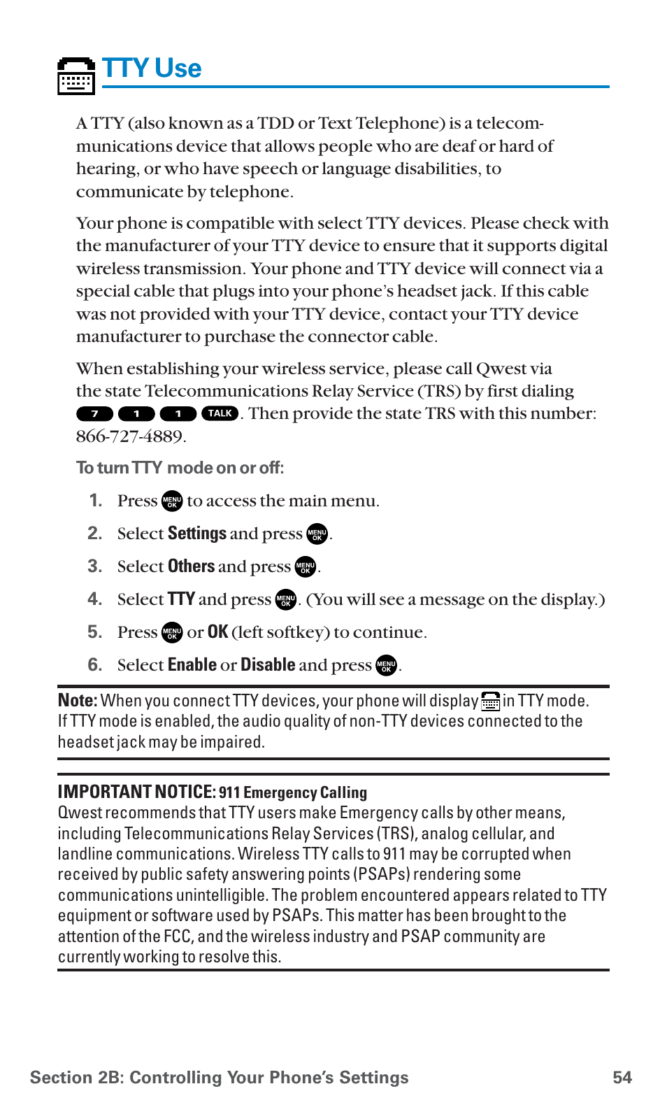 Tty use | Sanyo PCS Vision PM-8200 User Manual | Page 66 / 257