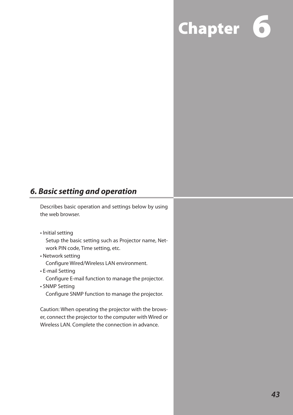 Chapter | Sanyo QXXAVC922---P User Manual | Page 43 / 144