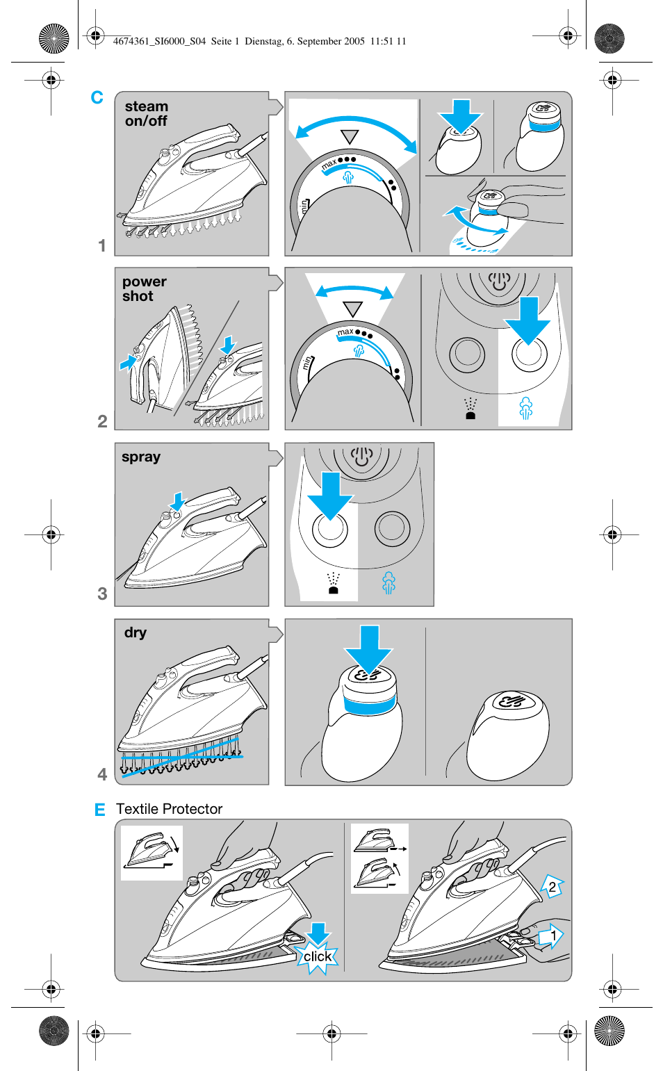 Ce 1 | Braun SI 6591 User Manual | Page 4 / 73