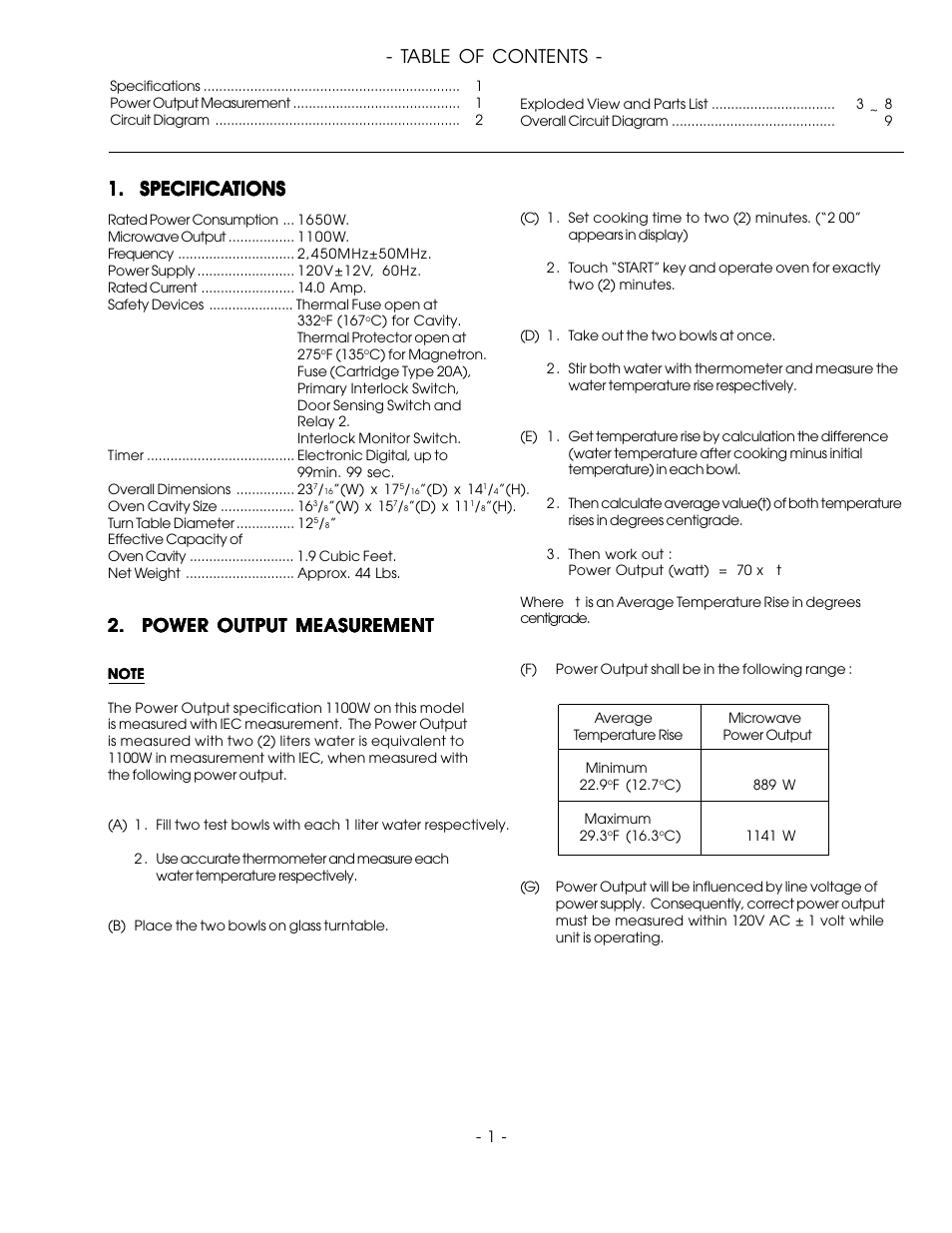 Sanyo EM-842WS User Manual | Page 3 / 34