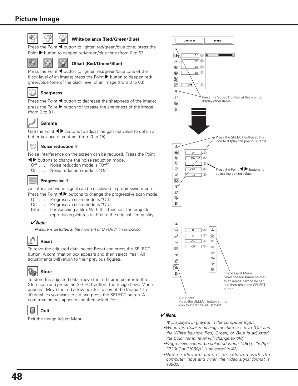 Picture image | Sanyo PDG-DHT8000L User Manual | Page 48 / 94
