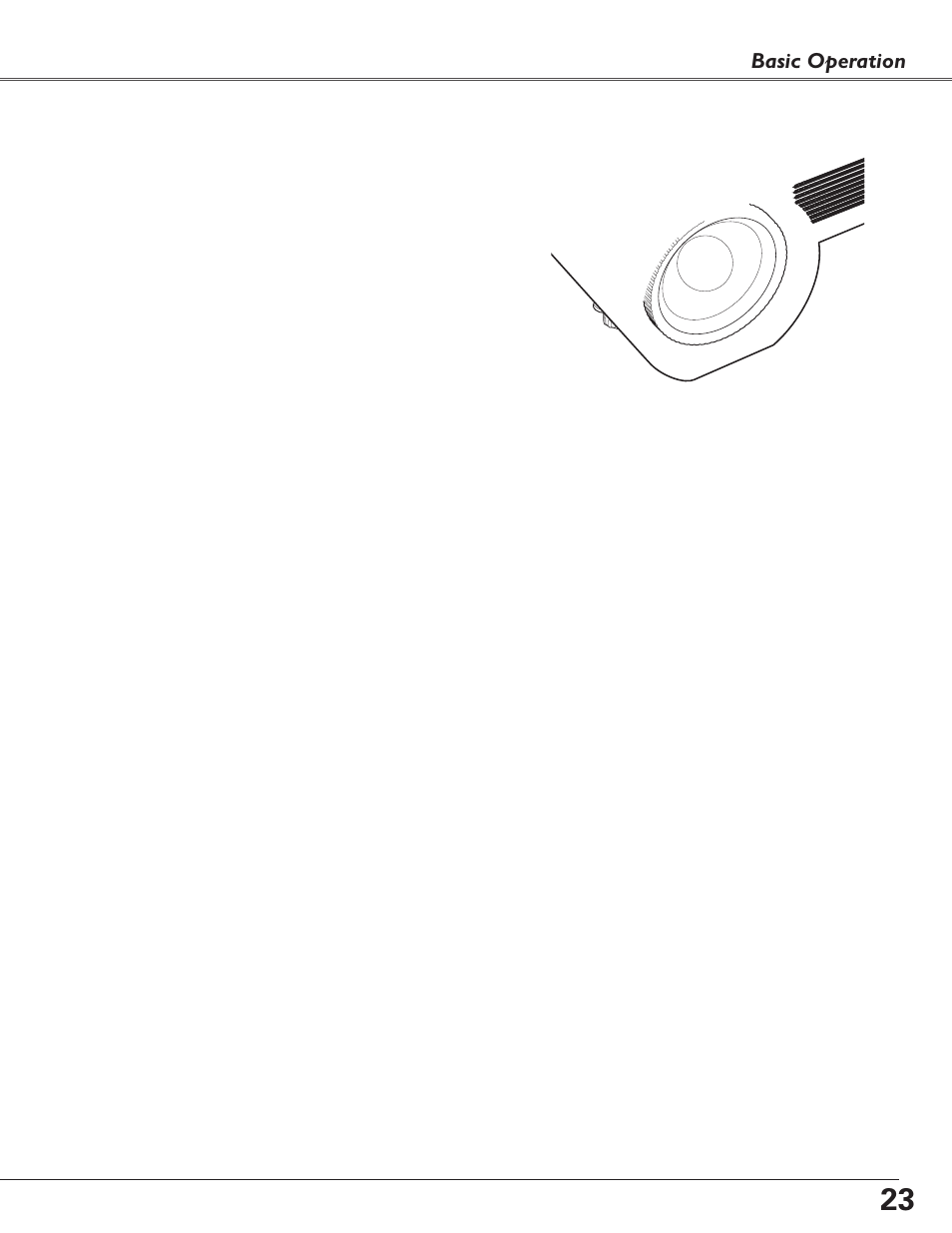 Focus adjustment, Keystone correction | Sanyo PLC-XL40 User Manual | Page 23 / 68