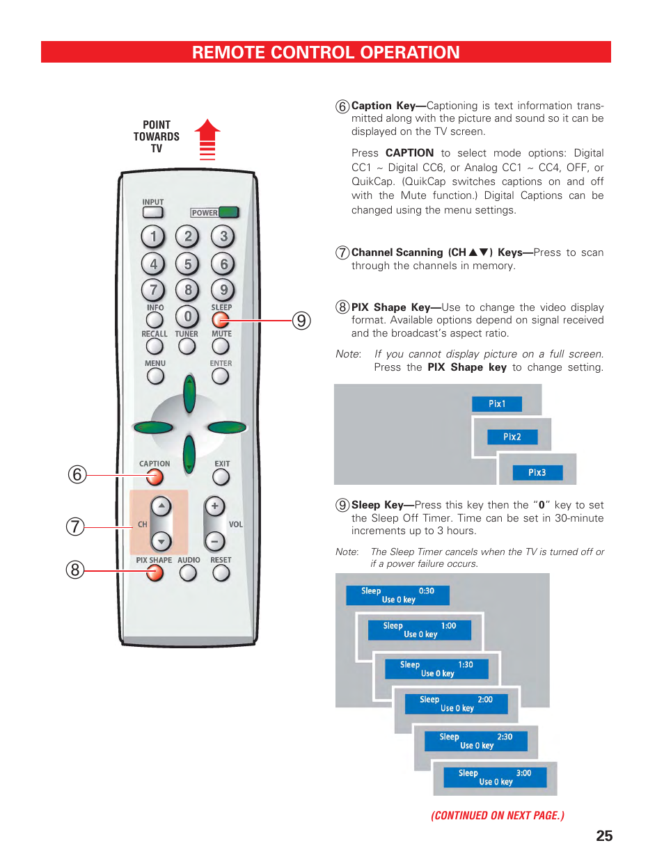 Remote control (2) | Sanyo HT27547 User Manual | Page 25 / 45