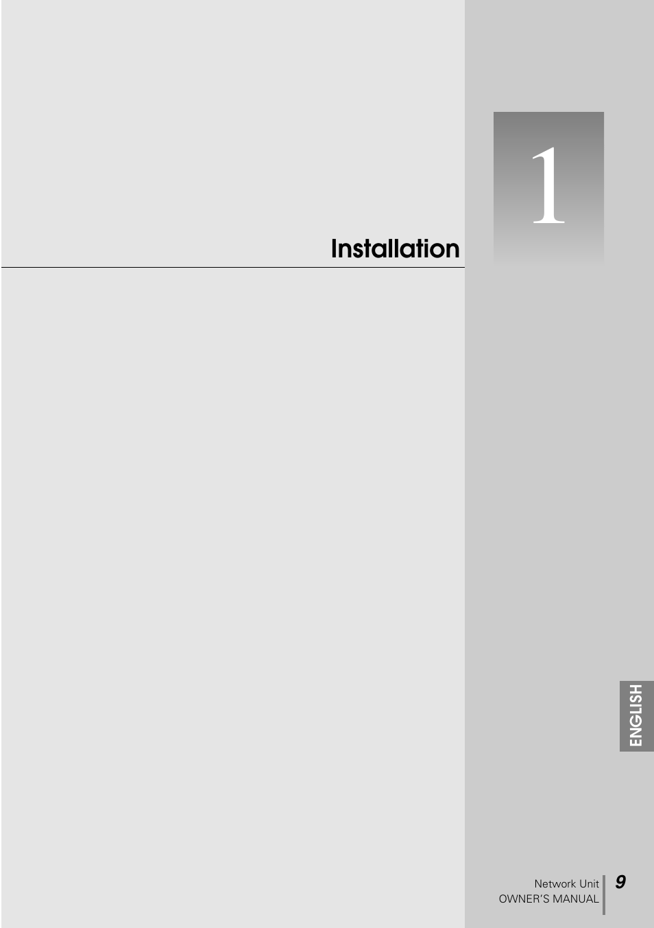 Installation | Sanyo POA-PN10 User Manual | Page 9 / 90