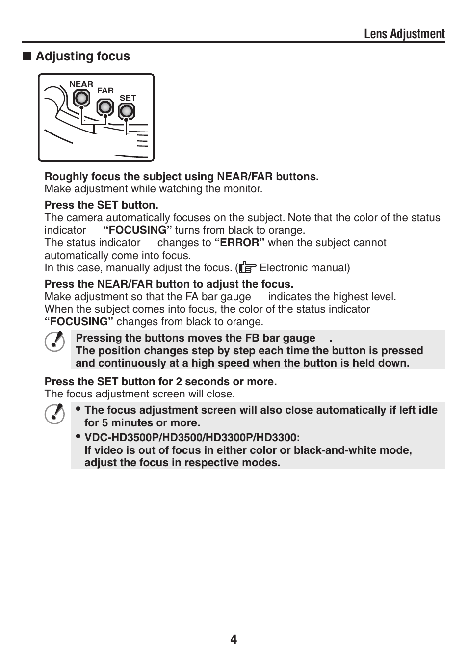 Sanyo VDC-HD3500P User Manual | Page 5 / 10