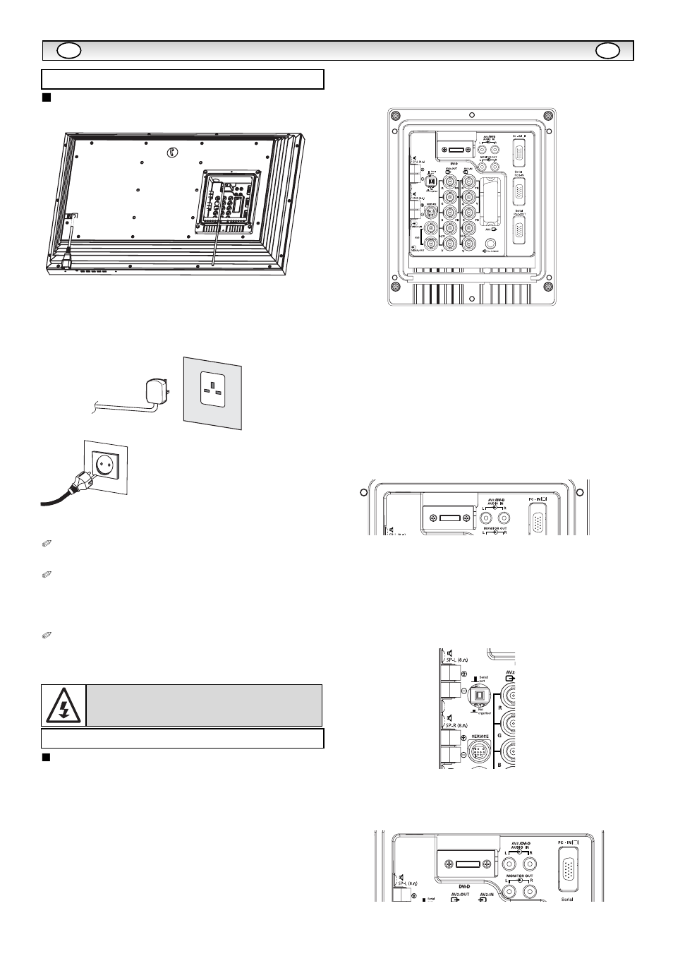 Inst, Inst alla alla tie tie, Stap : 1 netaansluitingen | Stap : 2 aansluitingen | Sanyo CE32LM5R User Manual | Page 36 / 68