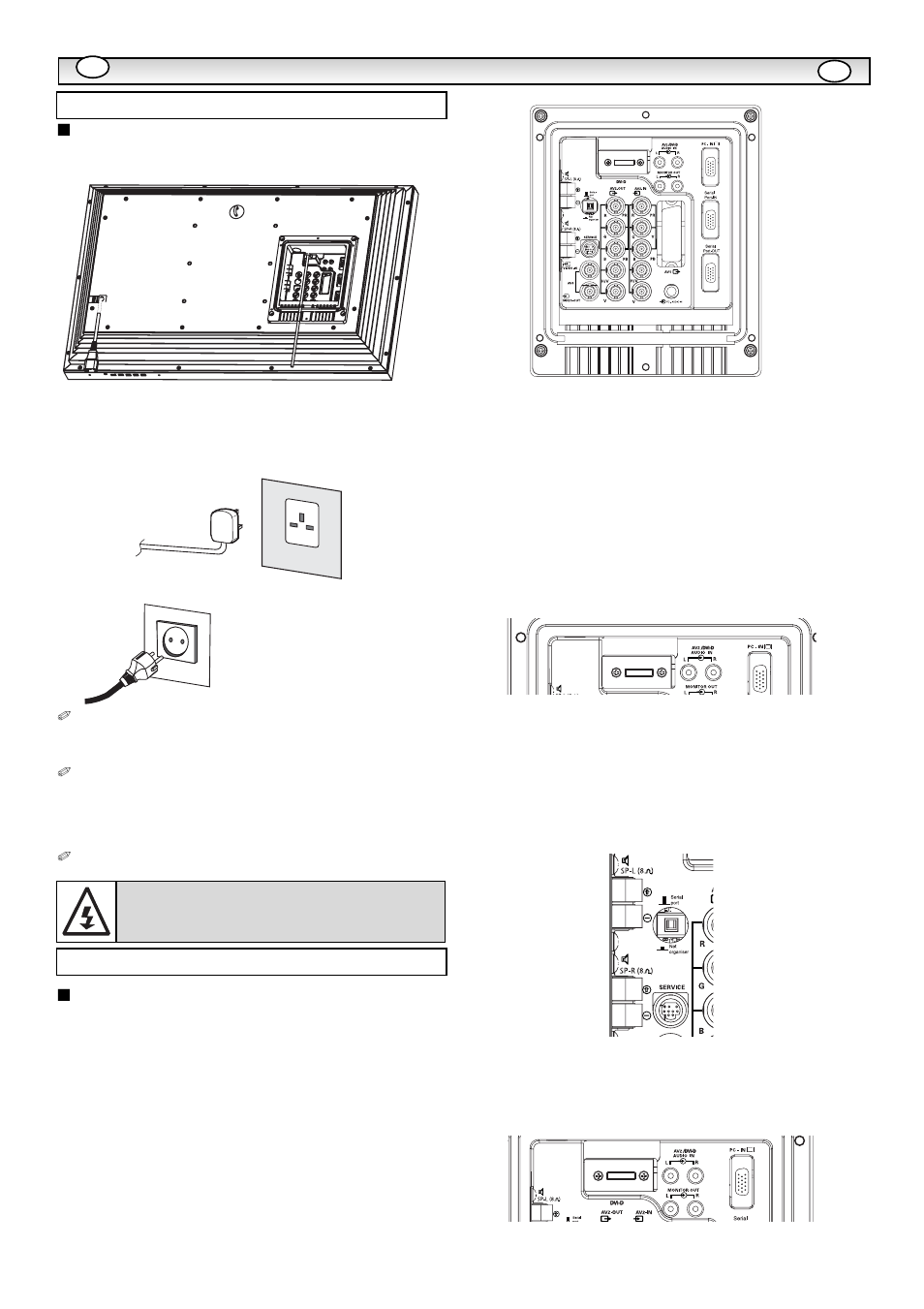 Inst, Inst allazione allazione, Passaggio 1: connessioni | Passaggio 2: connessioni, Essenziale) | Sanyo CE32LM5R User Manual | Page 46 / 68