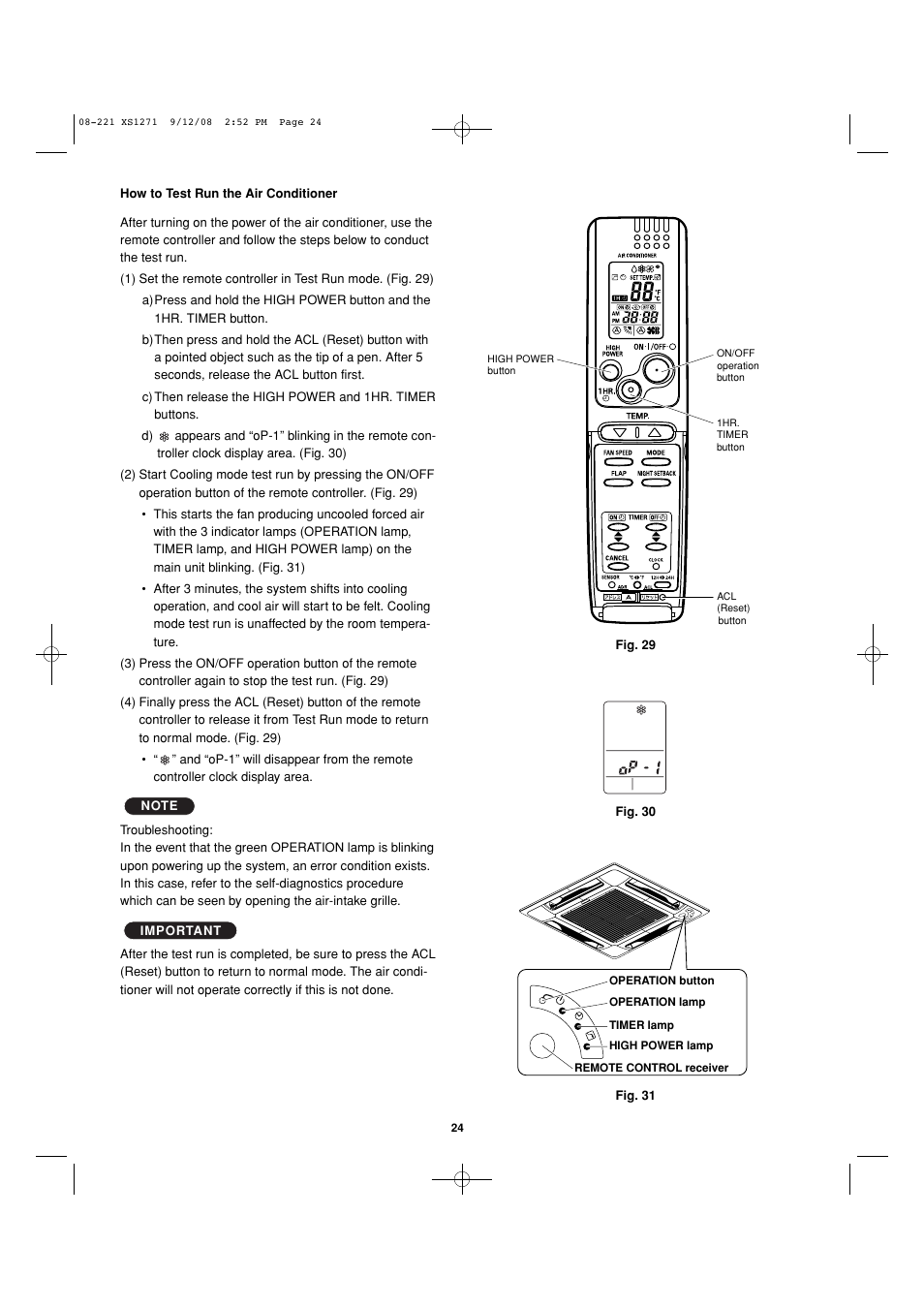 Sanyo DC INVERTER SPLIT SYSTEM AIR CONDITIONER C1271 User Manual | Page 112 / 131