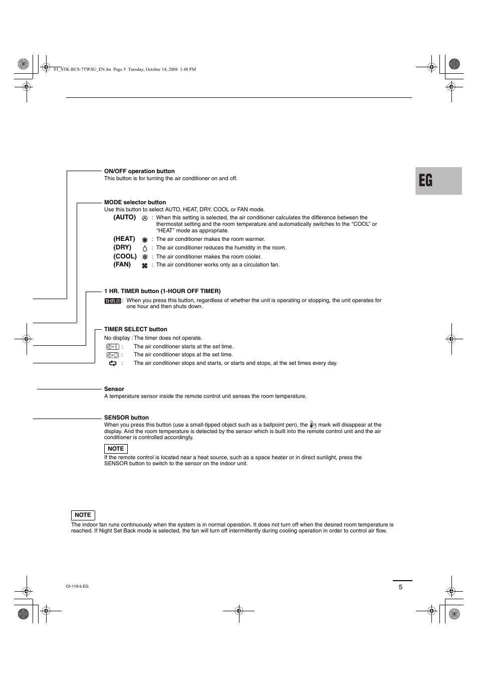 Sanyo DC INVERTER SPLIT SYSTEM AIR CONDITIONER C1271 User Manual | Page 121 / 131