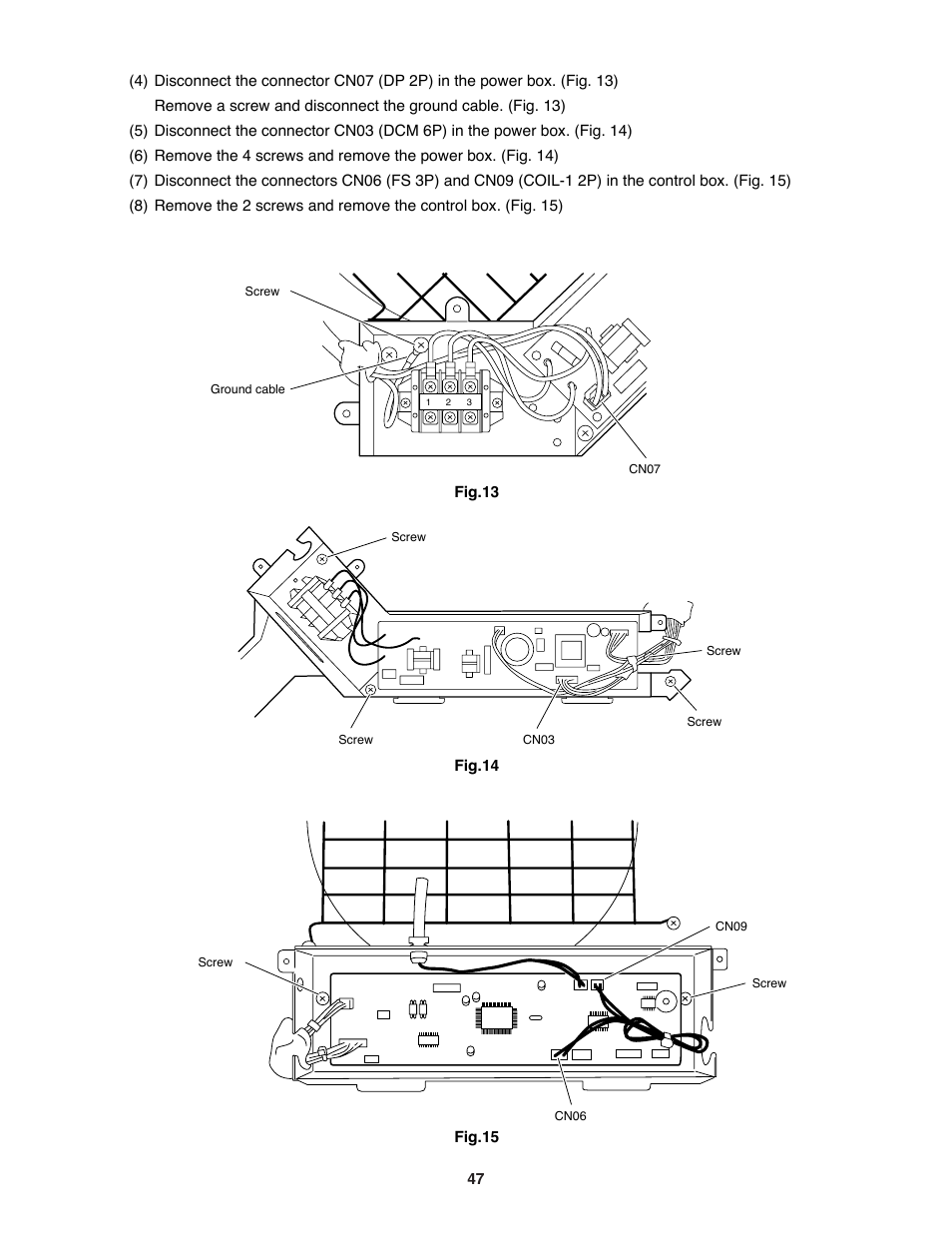 Sanyo DC INVERTER SPLIT SYSTEM AIR CONDITIONER C1271 User Manual | Page 47 / 131