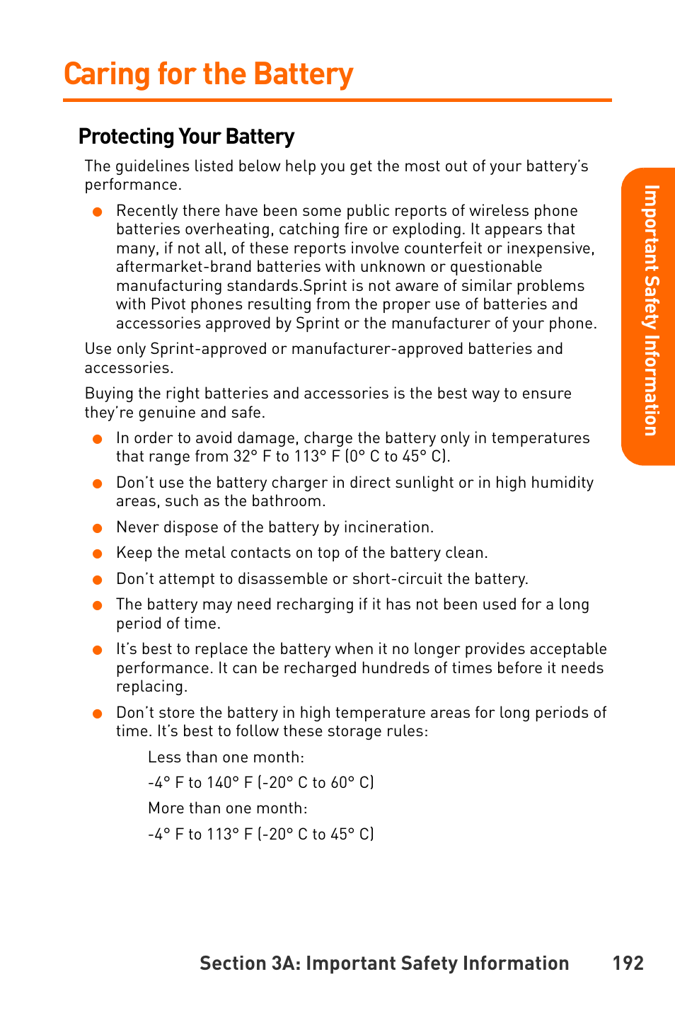 Caring for the battery, Protecting your battery | Sanyo Katana User Manual | Page 205 / 216
