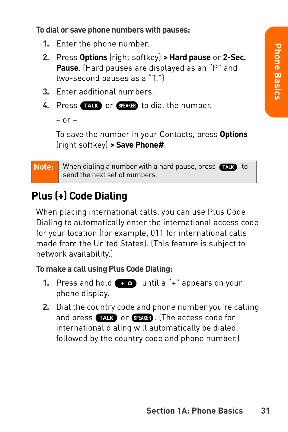 Plus (+) code dialing | Sanyo Katana User Manual | Page 44 / 216