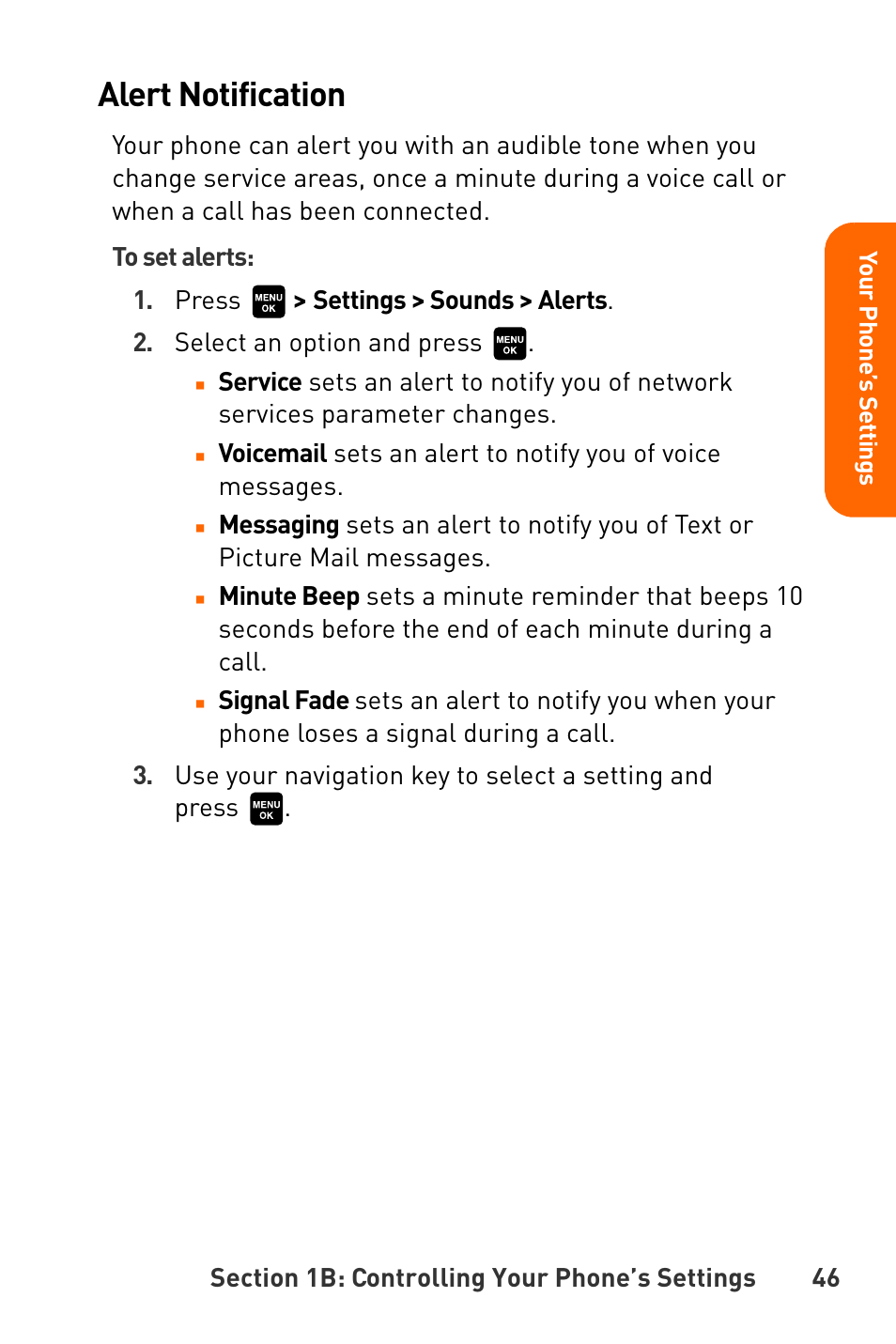 Alert notification | Sanyo Katana User Manual | Page 59 / 216