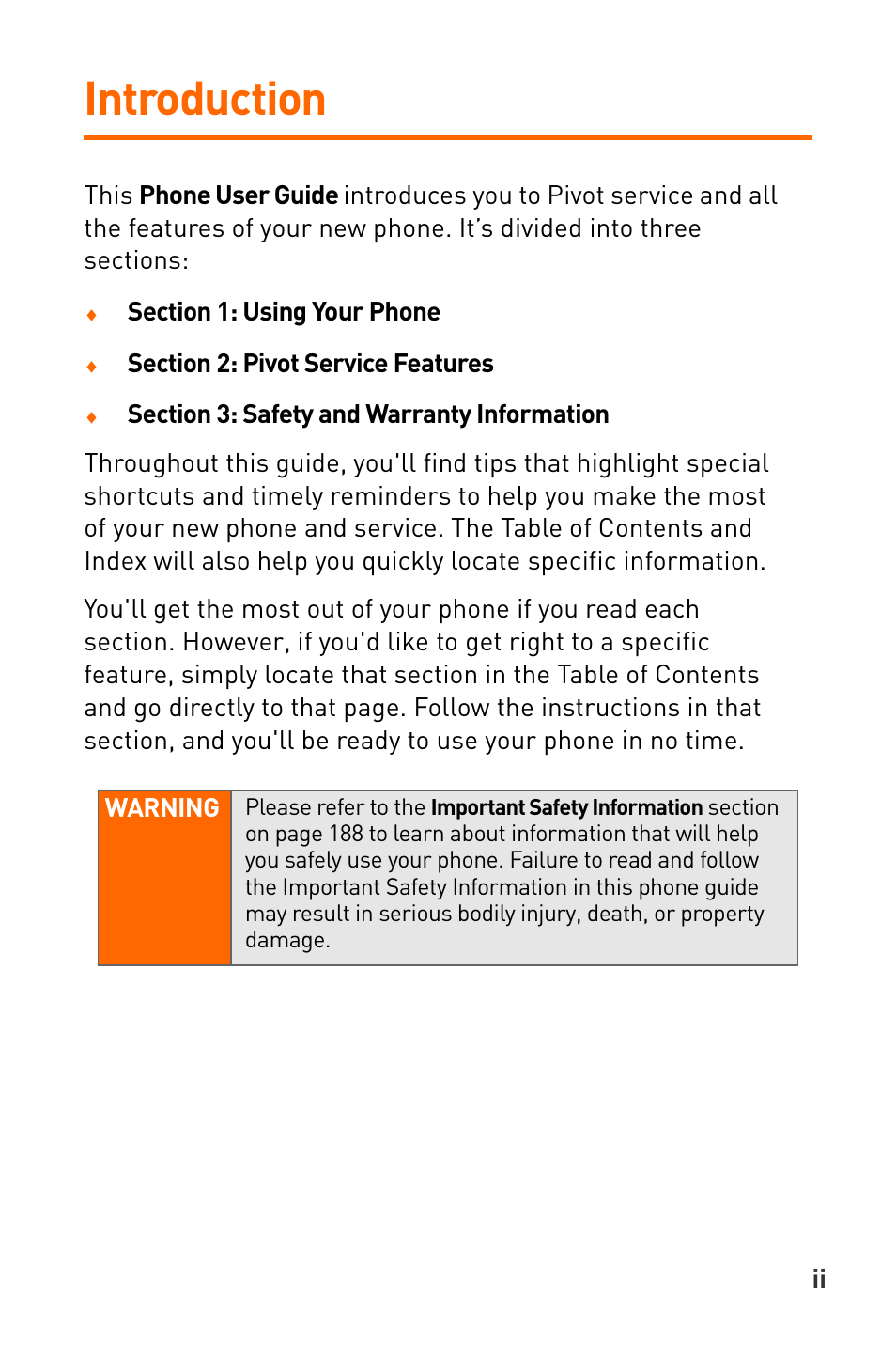 Introduction | Sanyo Katana User Manual | Page 7 / 216