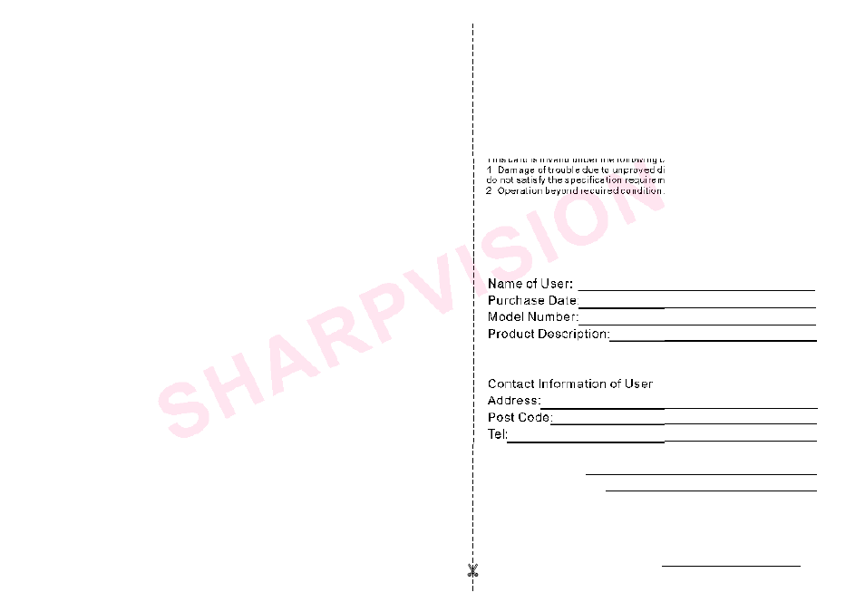 Sharpvision RM-111 User Manual | Page 8 / 8