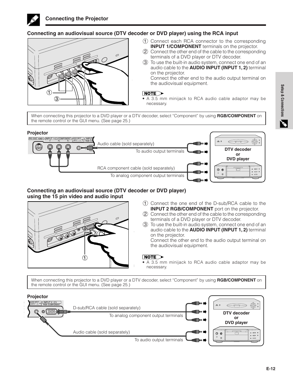Projector | Sharpvision XV-Z7000U User Manual | Page 12 / 48