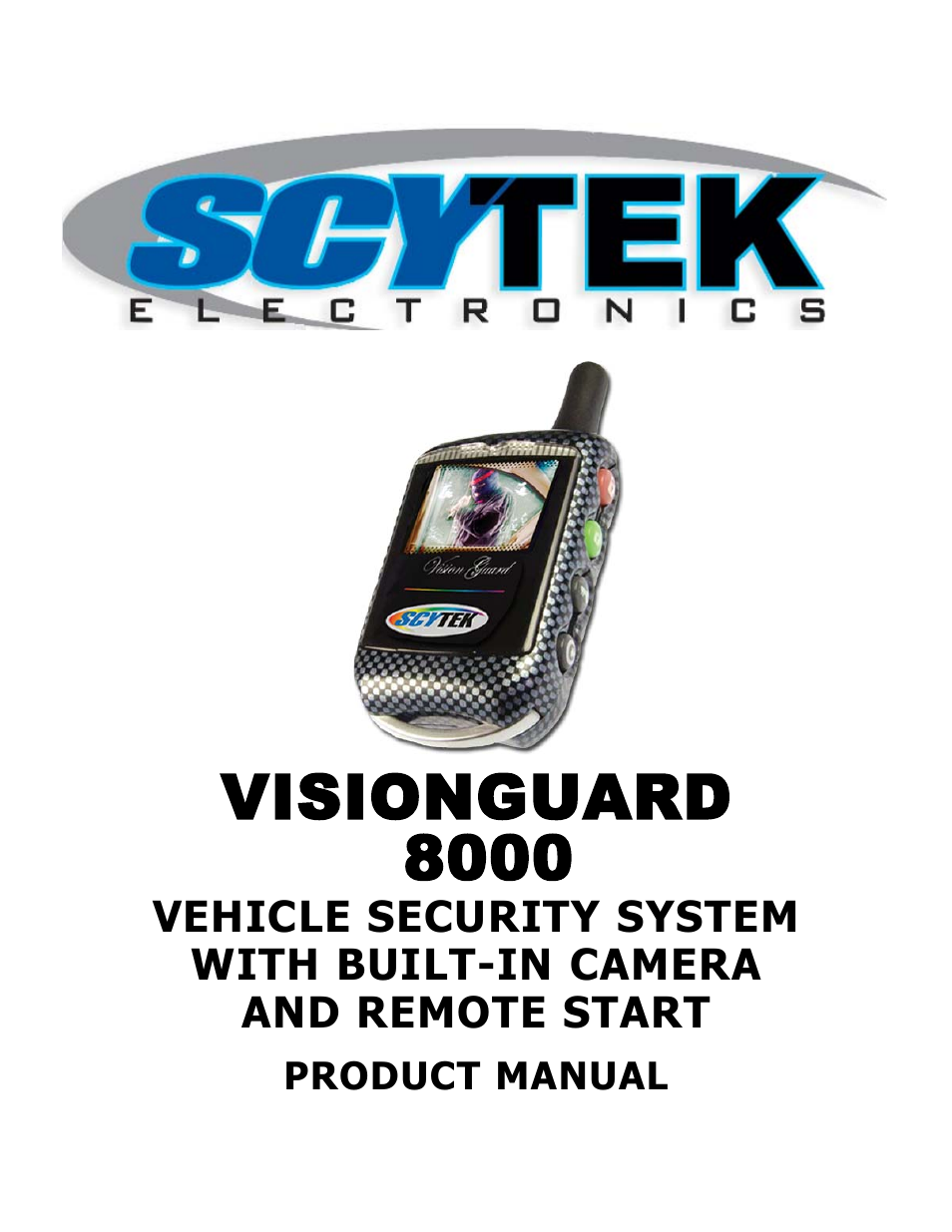 ScyTek Electronics VISIONGUARD 8000 User Manual | 36 pages