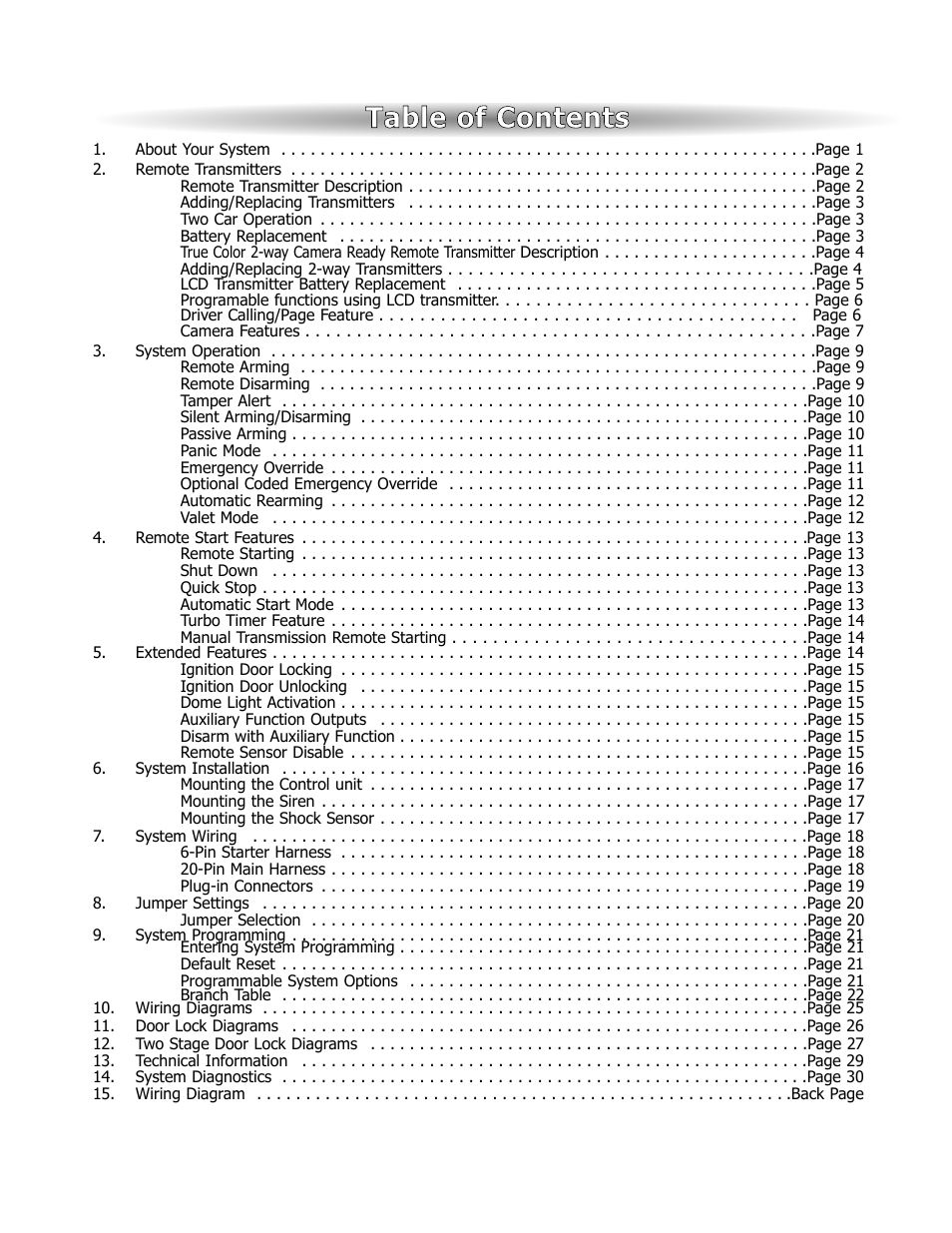 ScyTek Electronics VISIONGUARD 8000 User Manual | Page 3 / 36