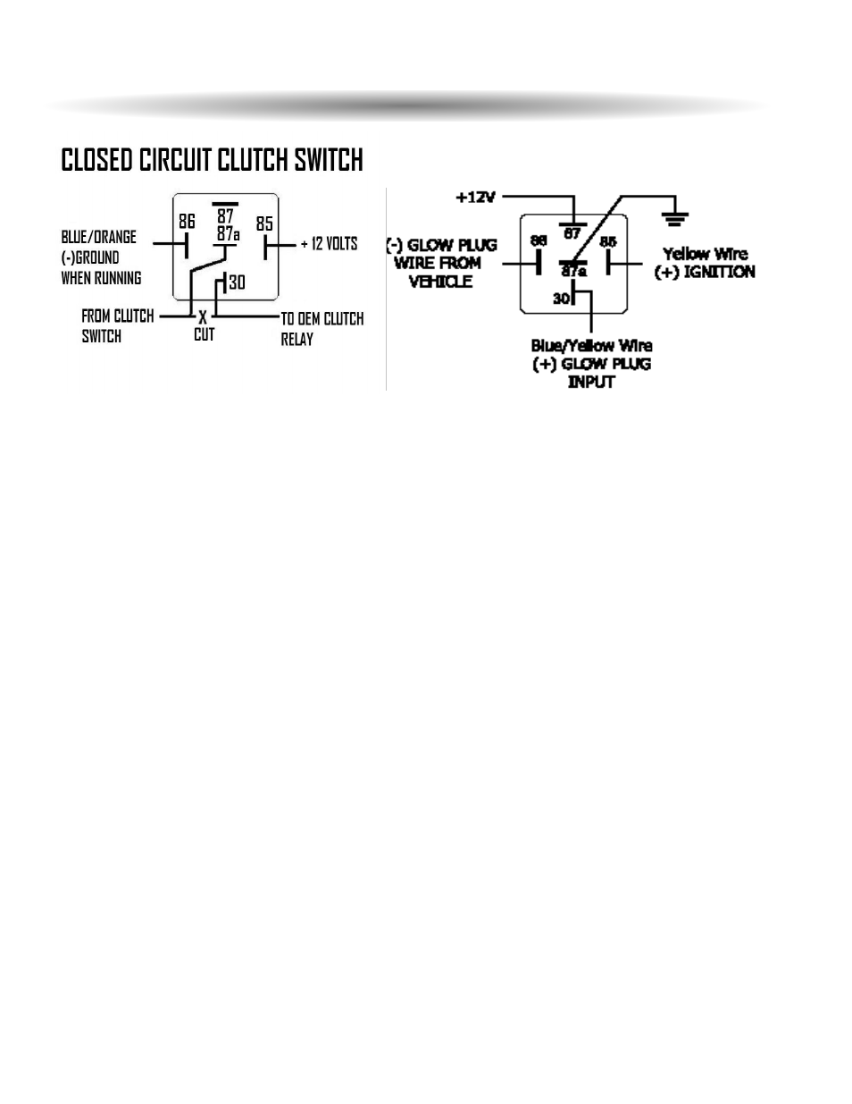 Relay diagrams cont. negative glow plug | ScyTek Electronics 100RS User Manual | Page 18 / 20