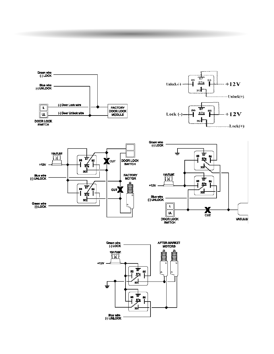 Door lock diagrams | ScyTek Electronics PRECISION 5500 User Manual | Page 33 / 40