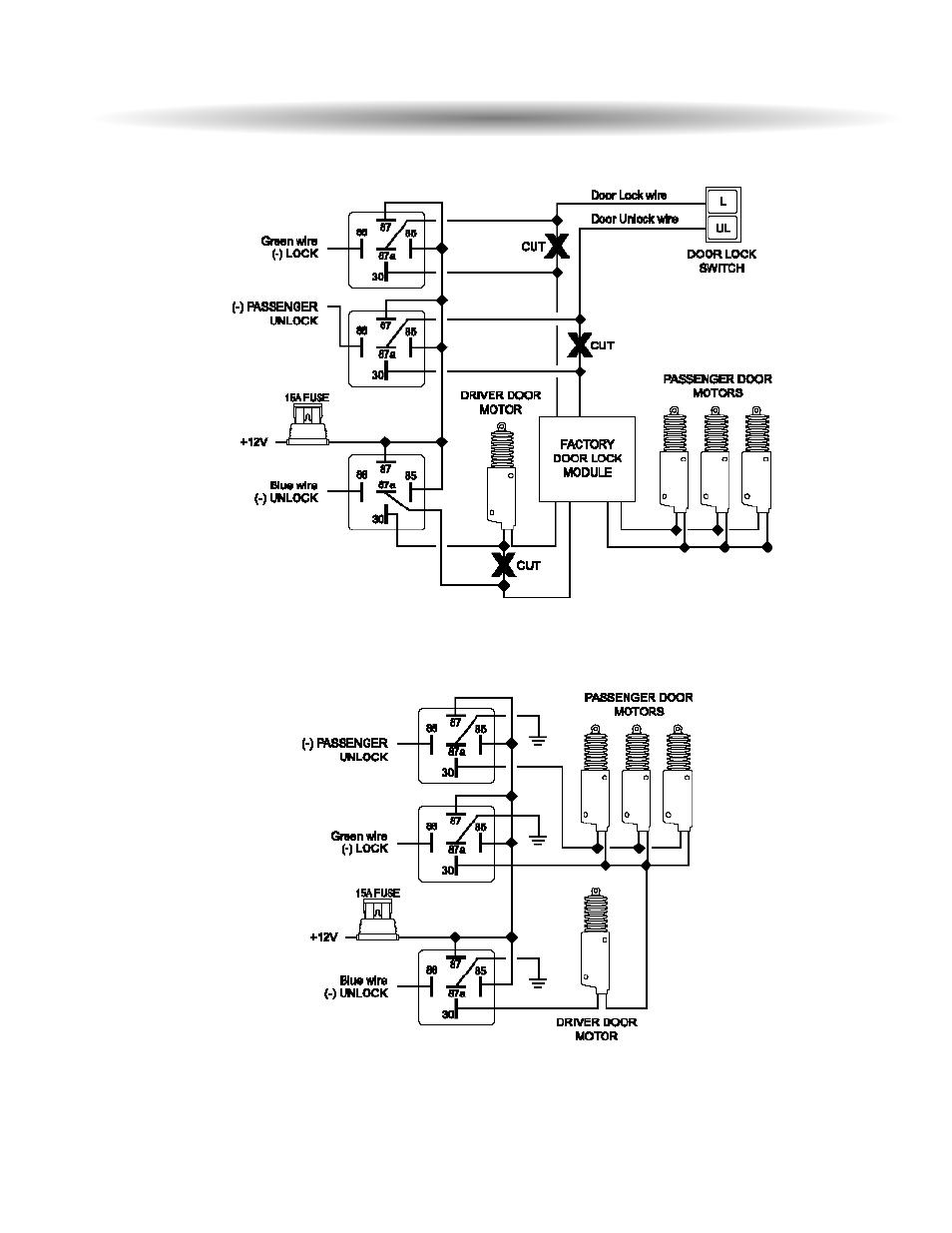 Two stage door lock diagrams cont’d | ScyTek Electronics ASTRA 4000RS User Manual | Page 30 / 32