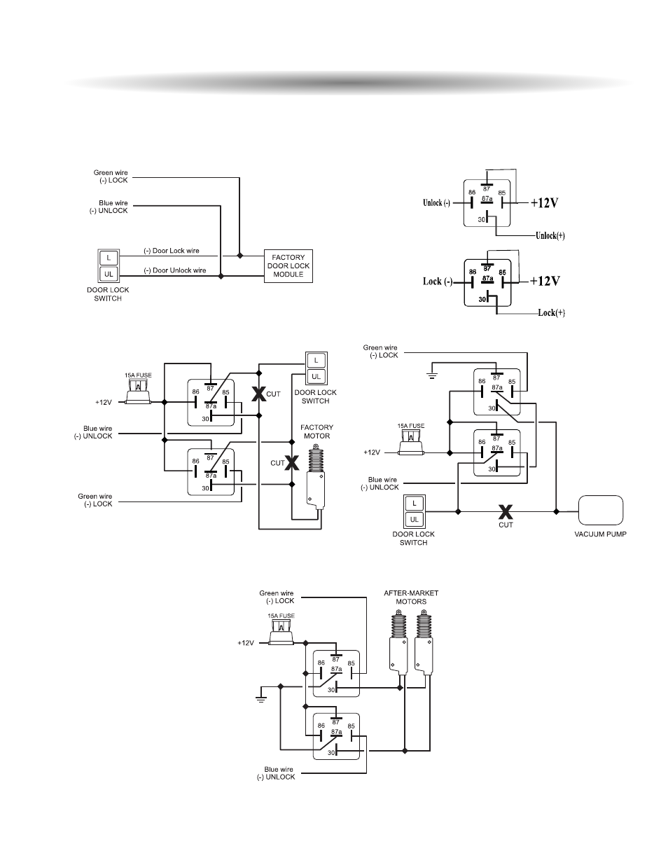 Door lock diagrams | ScyTek Electronics ASTRA 777-TC User Manual | Page 34 / 40