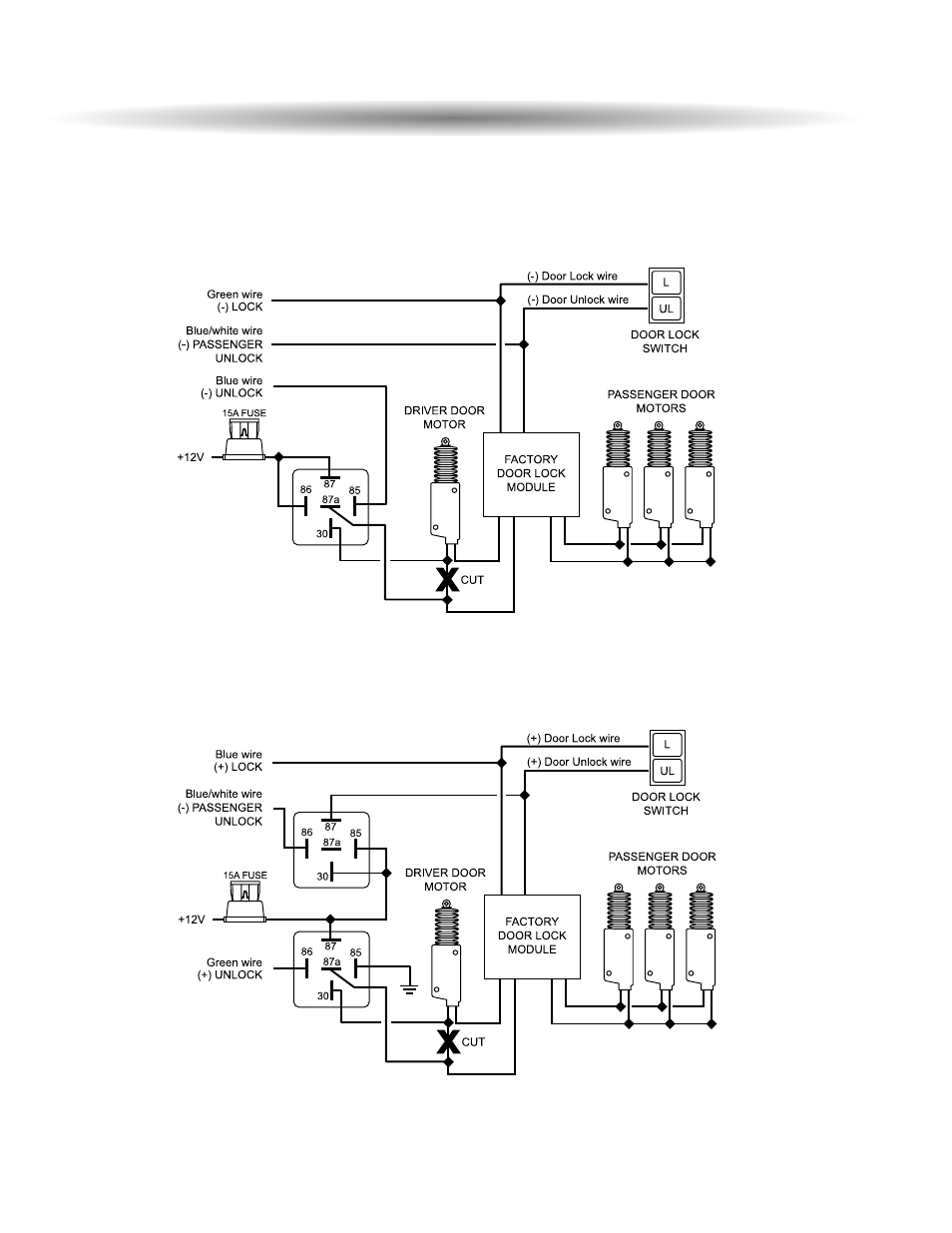 Two s stage d door llock d diagrams | ScyTek Electronics 5000RS PLUS SERIES User Manual | Page 28 / 32