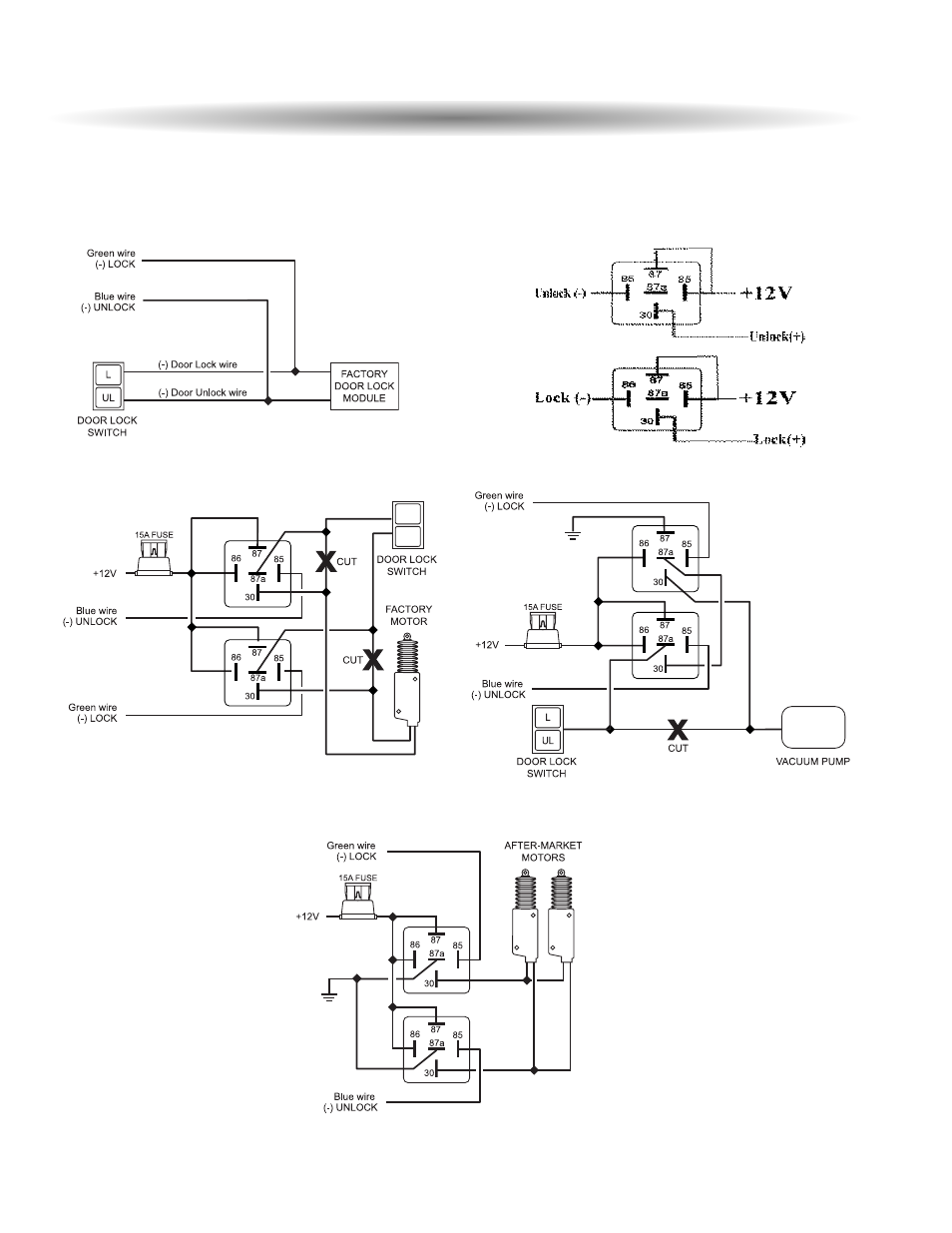 Door lock diagrams | ScyTek Electronics GALAXY 5100RS User Manual | Page 40 / 48