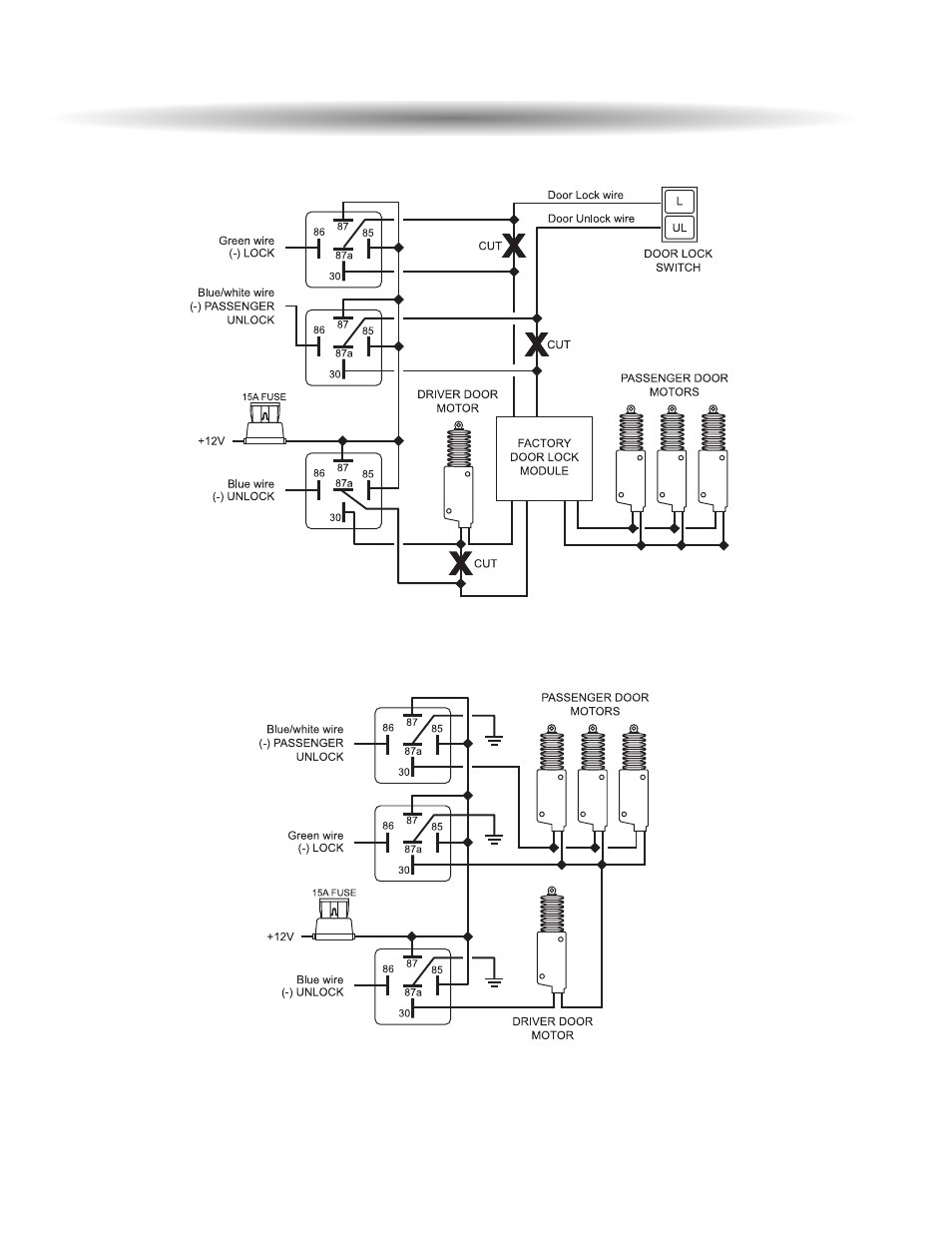 Two stage door lock diagrams cont’d | ScyTek Electronics GALAXY 5100RS User Manual | Page 42 / 48